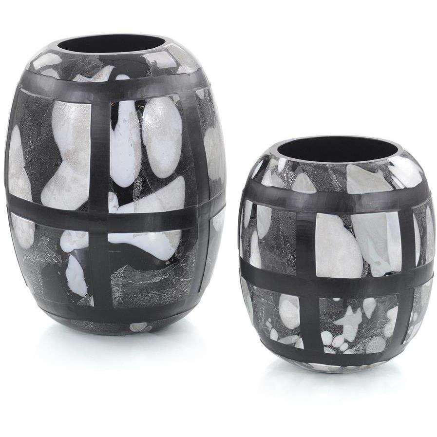 Glass Vases, Set of 2