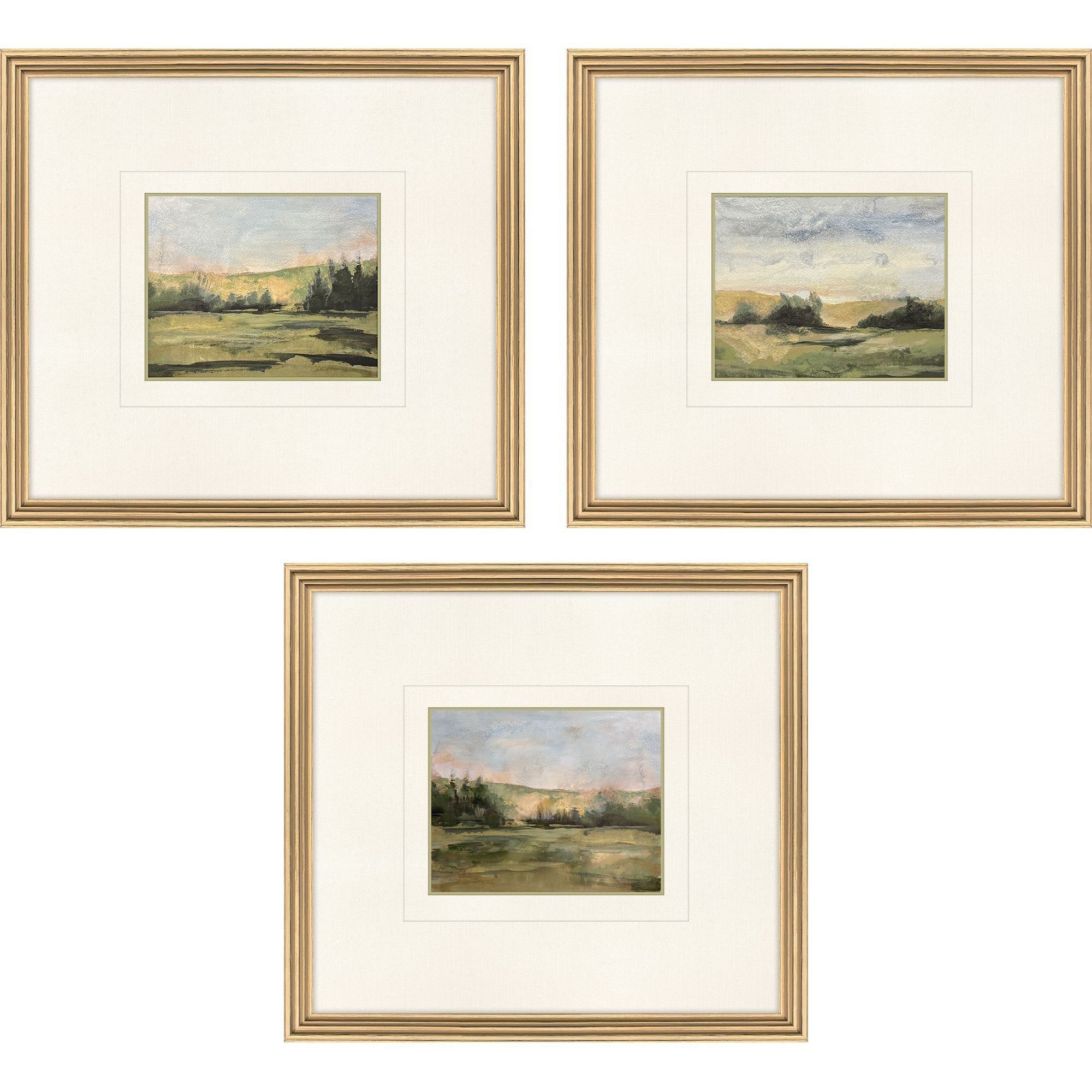 Verde Vista Green and Blue and Yellow Framed Art, The Studio