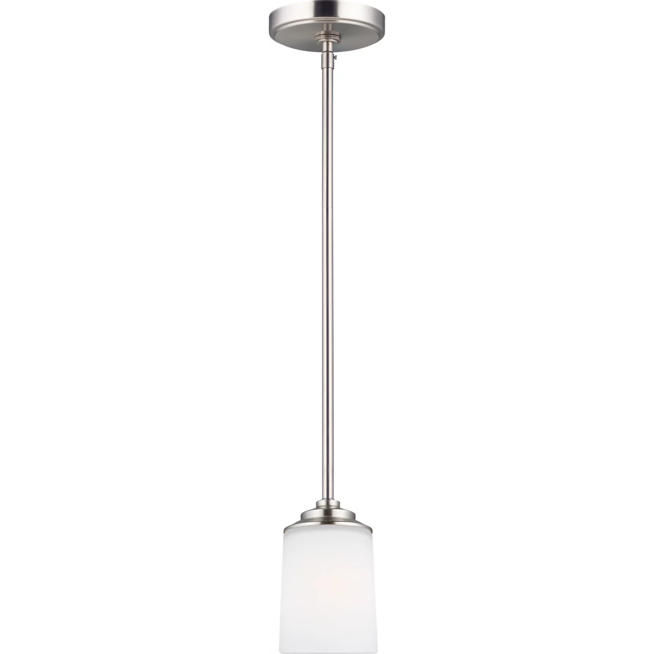 Kemal 1 Light 4 inch Brushed Nickel Mini-Pendant Ceiling Light