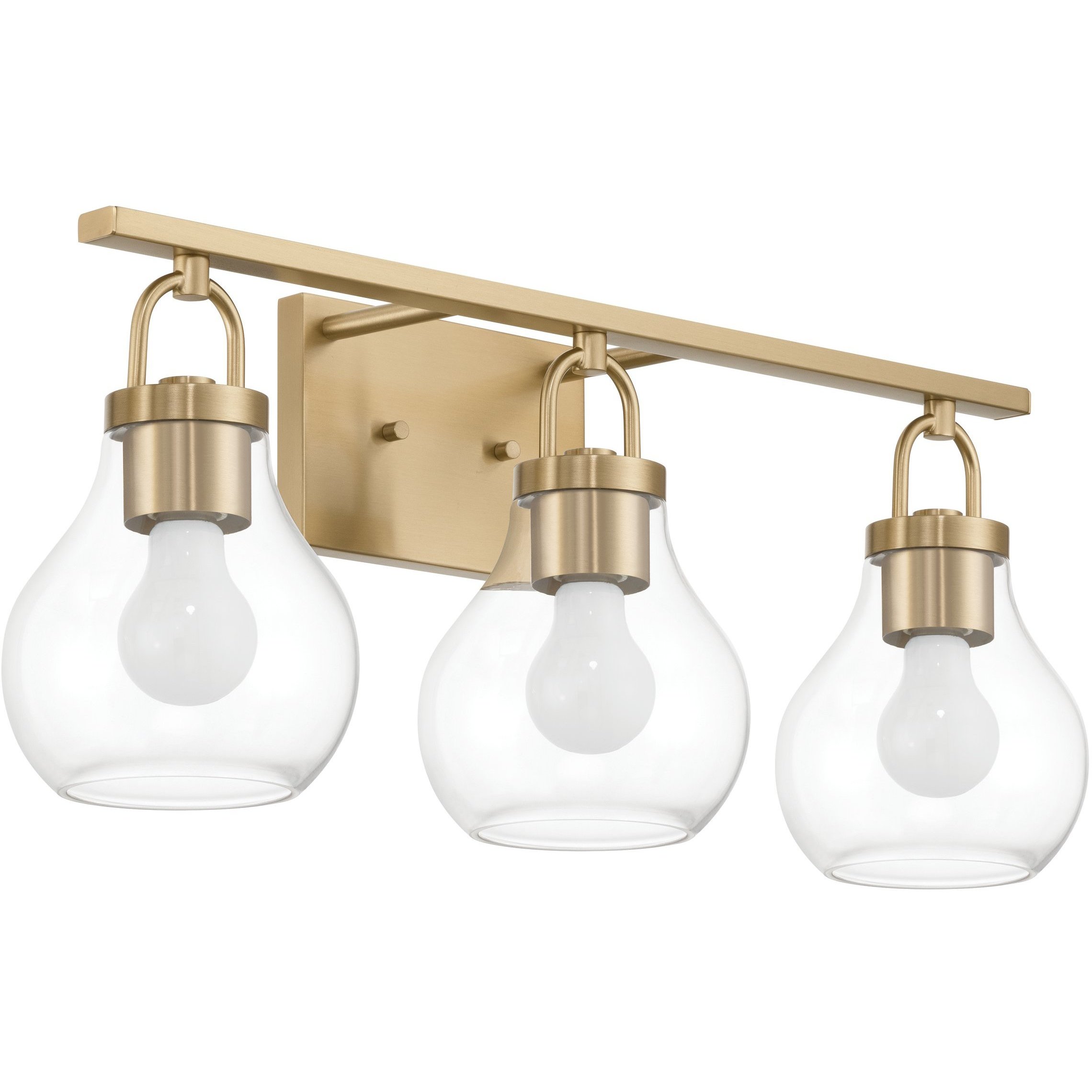 Mansfield 3 Light 24 inch Champagne Gold Vanity Light Wall Light