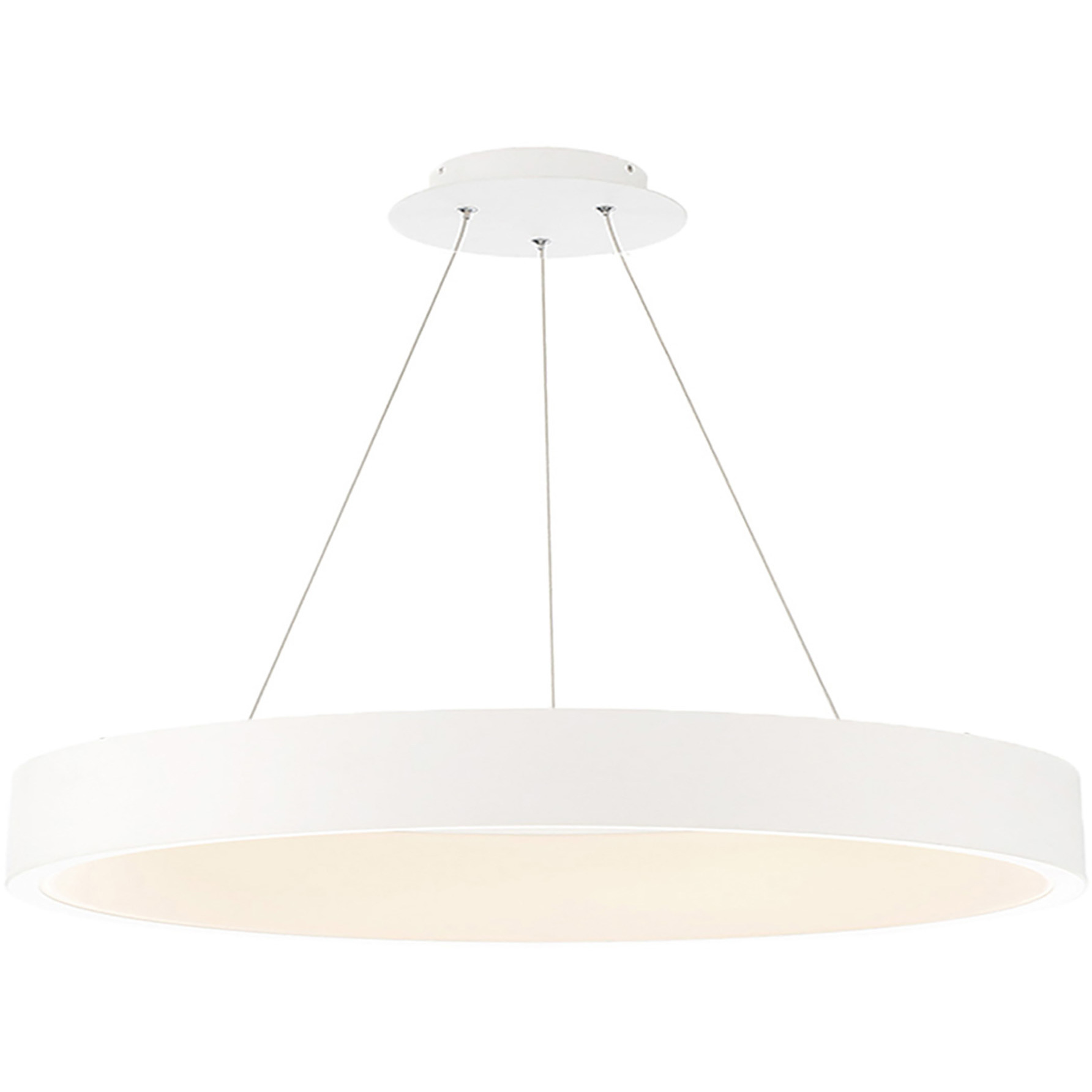 Corso LED 42.5 inch White Pendant Ceiling Light, dweLED