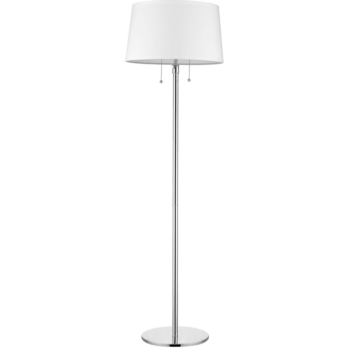 Urban Basic 53 inch 100.00 watt Polished Chrome Floor Lamp Portable Light