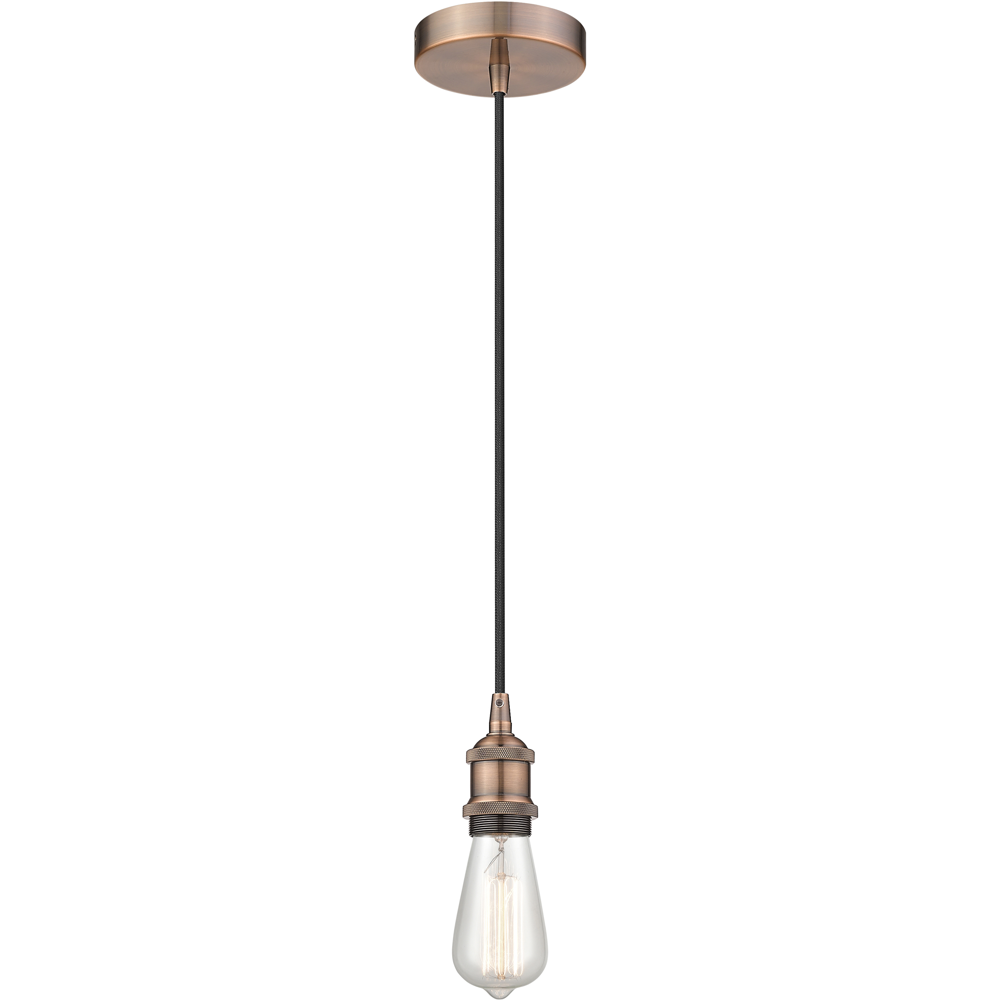 Edison LED 2.5 inch Antique Copper Mini Pendant Ceiling Light
