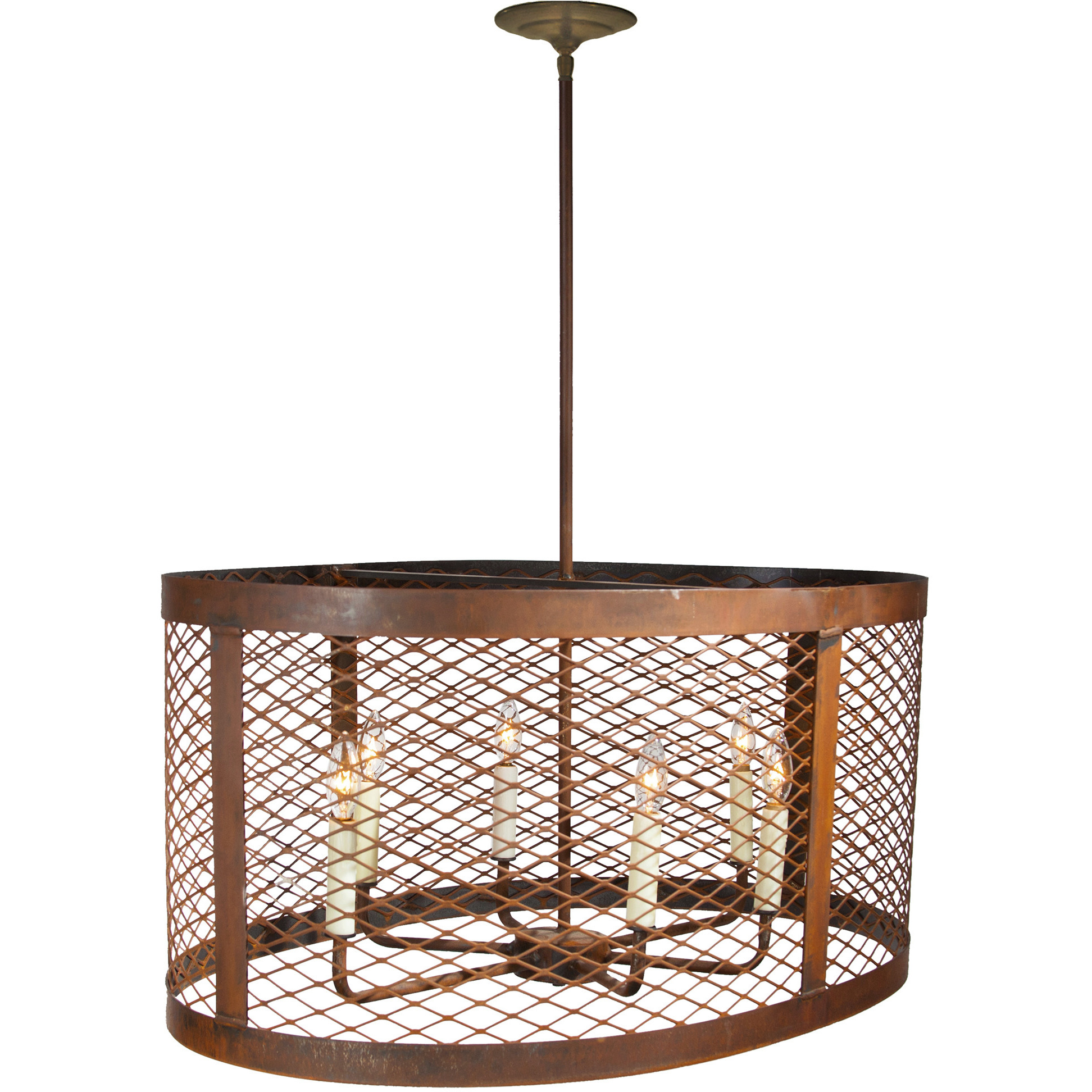 Hill Country 6 Light Rustic Bronze Chandelier Ceiling Light