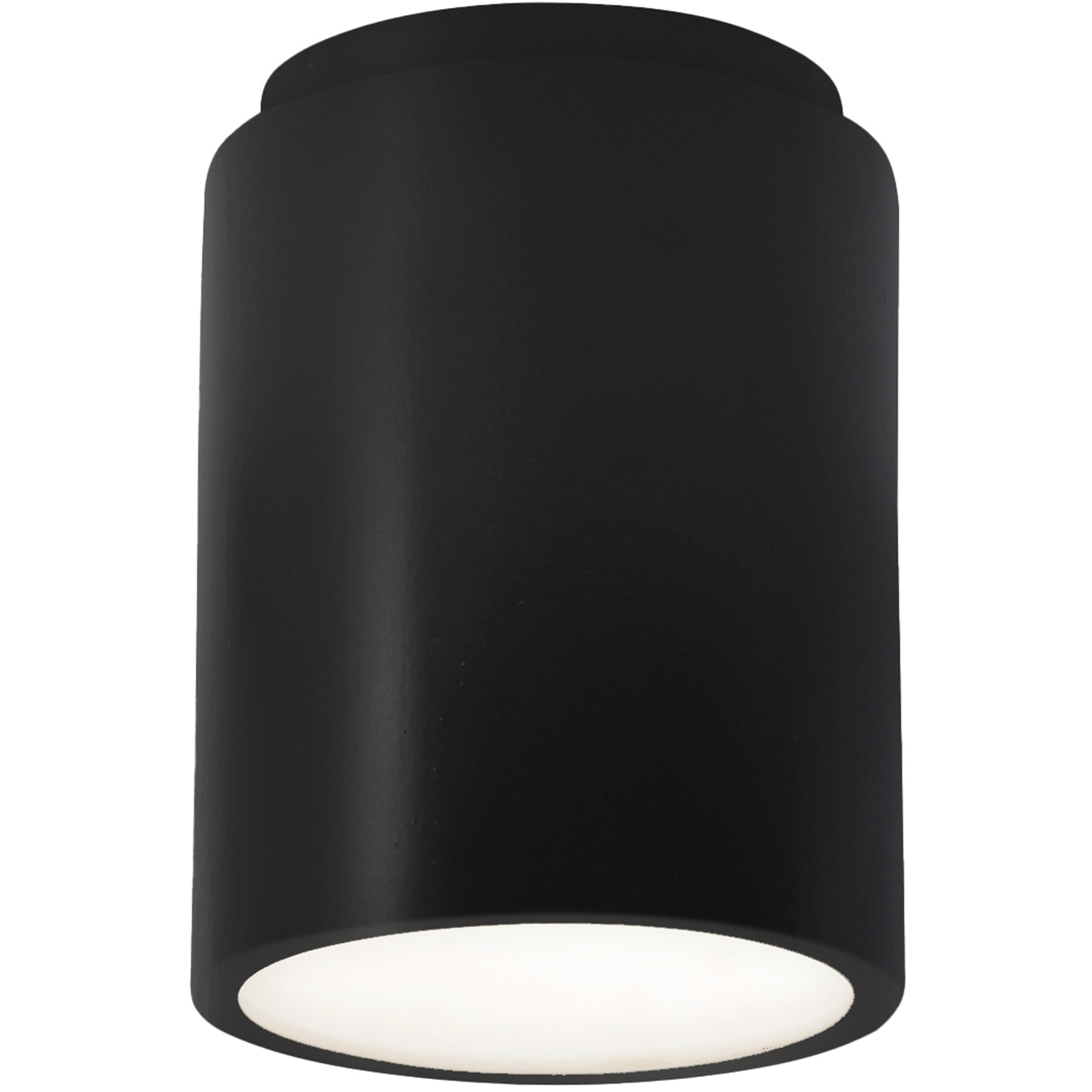 Radiance 1 Light 6.5 inch Carbon Matte Black Outdoor Flush Mount, Form+Finish+Function