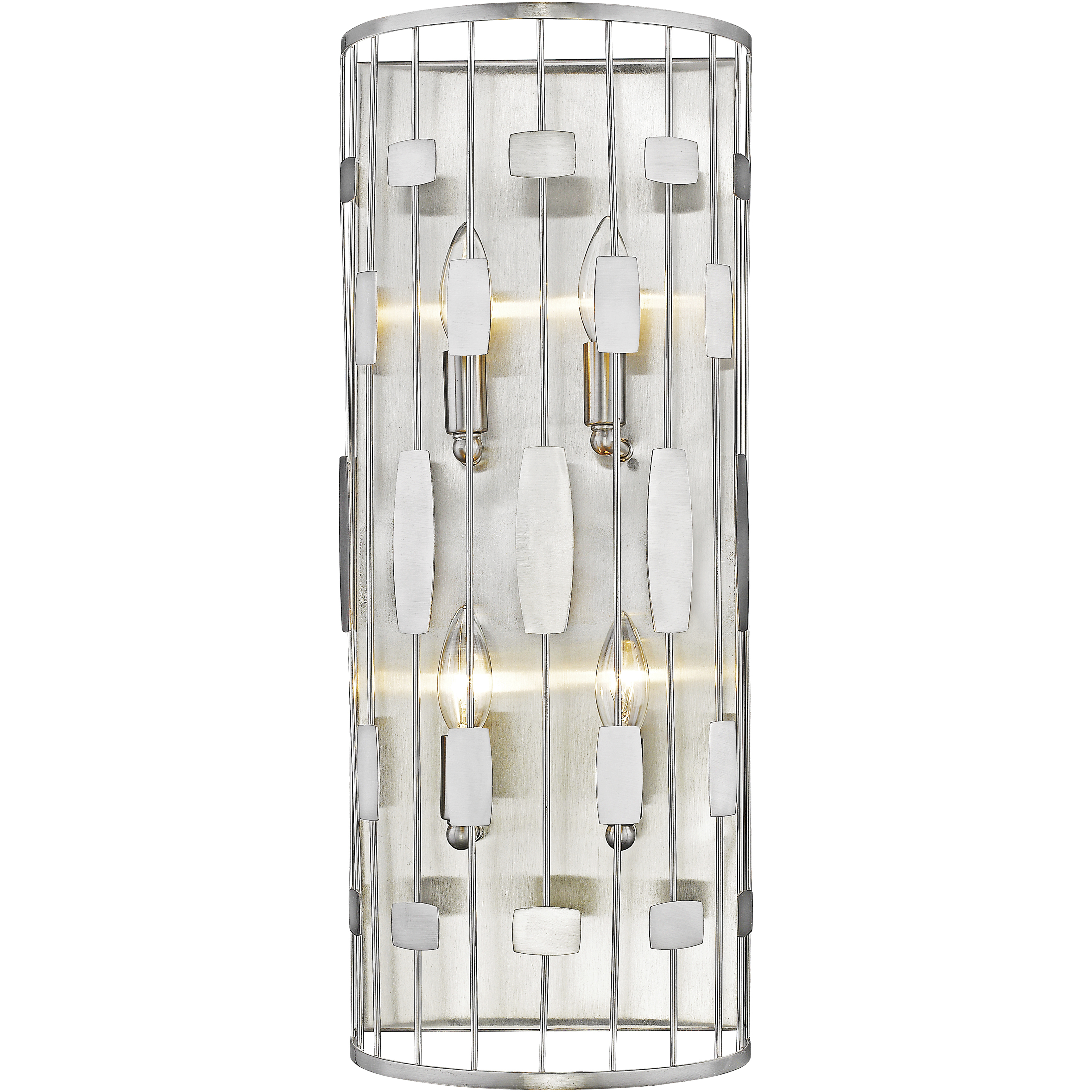 Almet 4 Light 9.25 inch Brushed Nickel Wall Sconce Wall Light