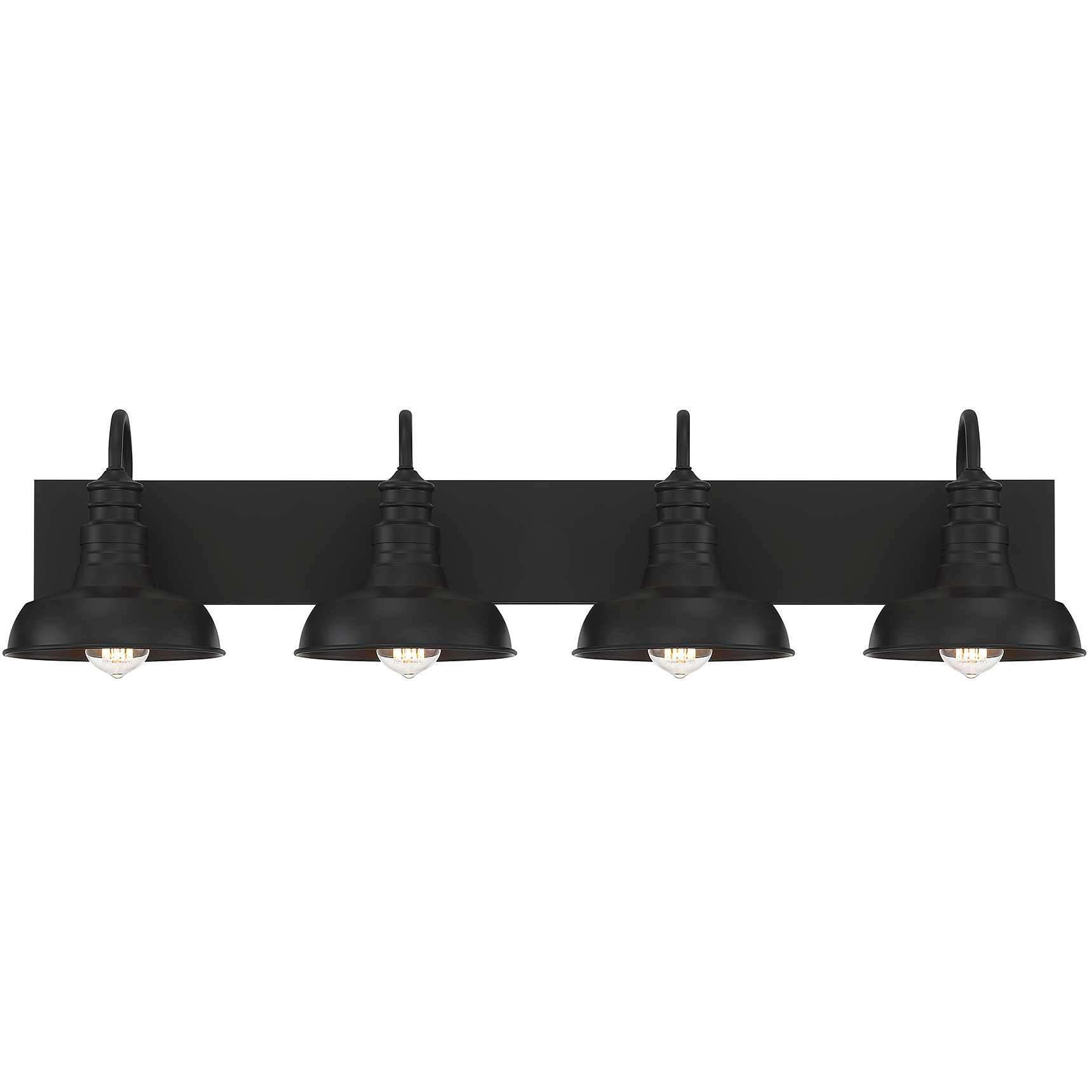 Modern Farmhouse 4 Light 38 inch Oil Rubbed Bronze Vanity Light Wall Light
