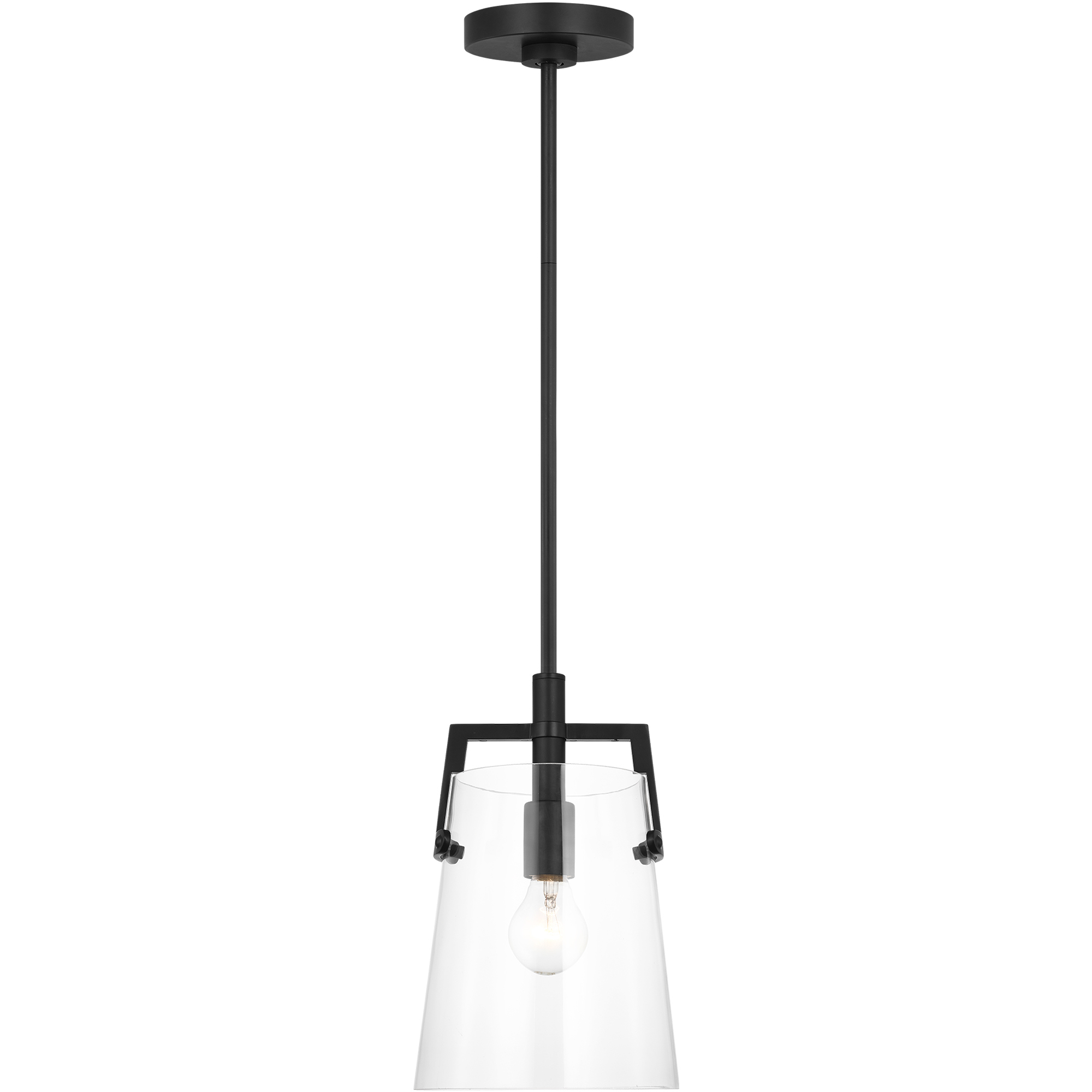 Drew & Jonathan Crofton 1 Light 7.75 inch Midnight Black Pendant Ceiling Light, Small
