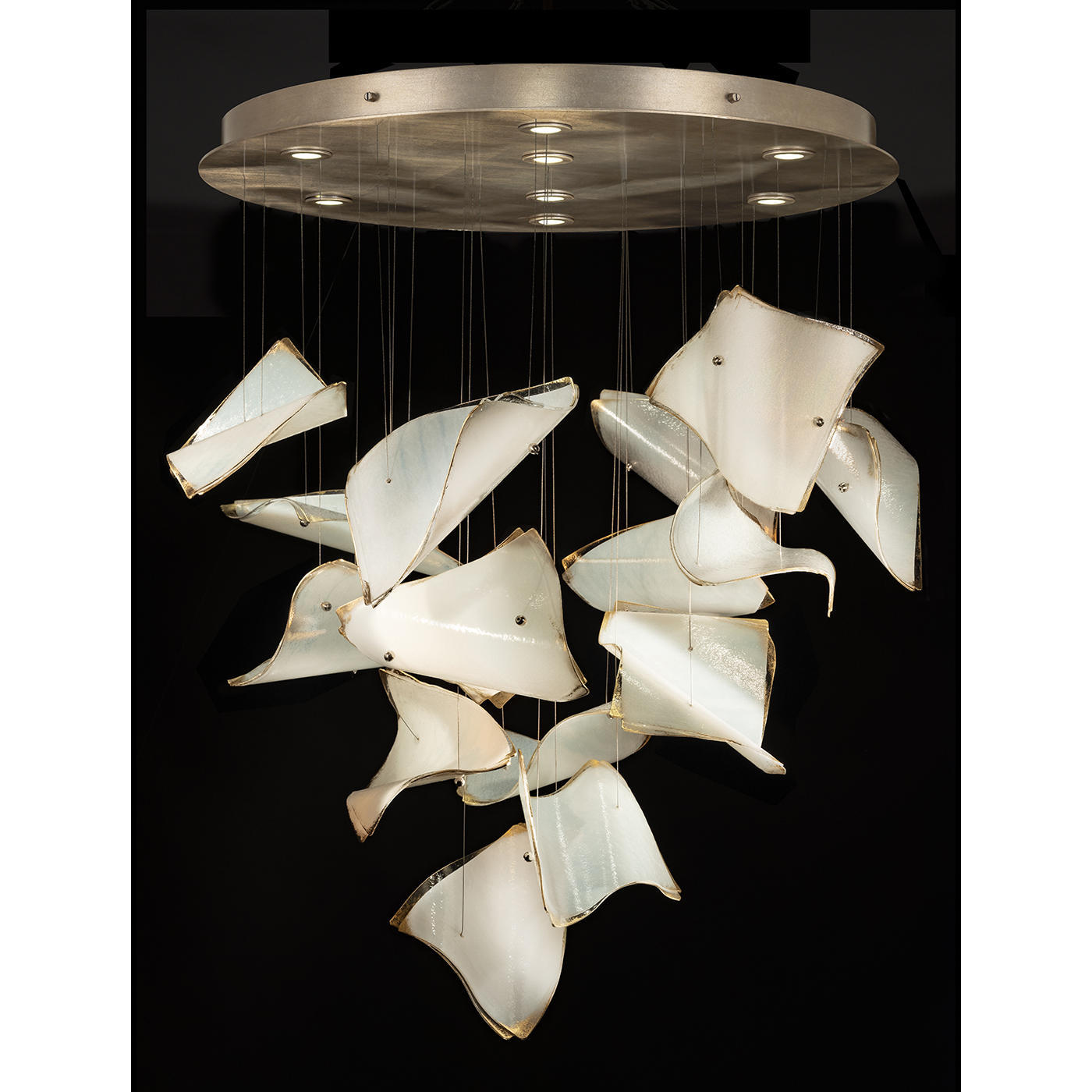 Elevate LED 37.5 inch Gold Pendant Ceiling Light