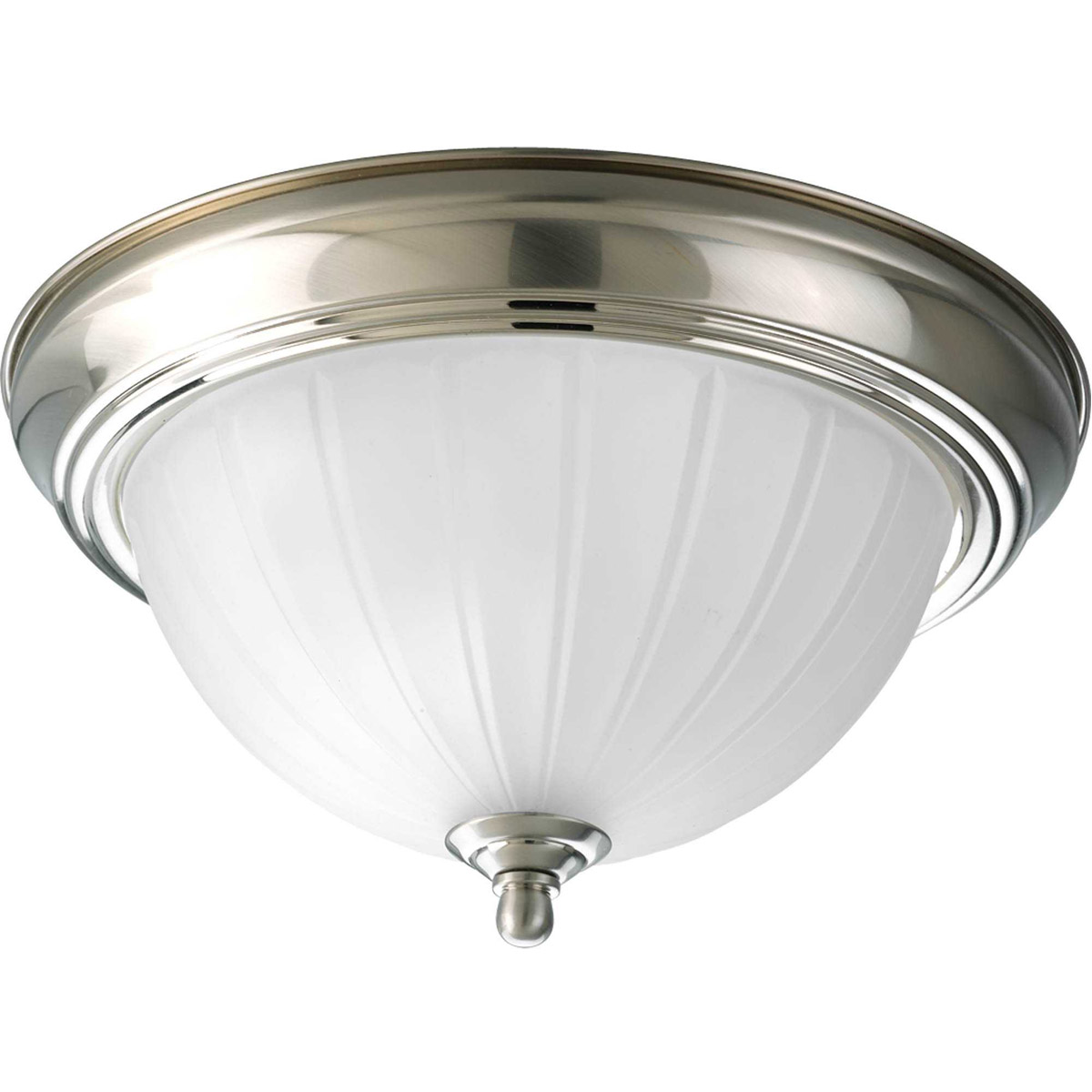 Skeet 1 Light 11.38 inch Brushed Nickel Flush Mount Ceiling Light