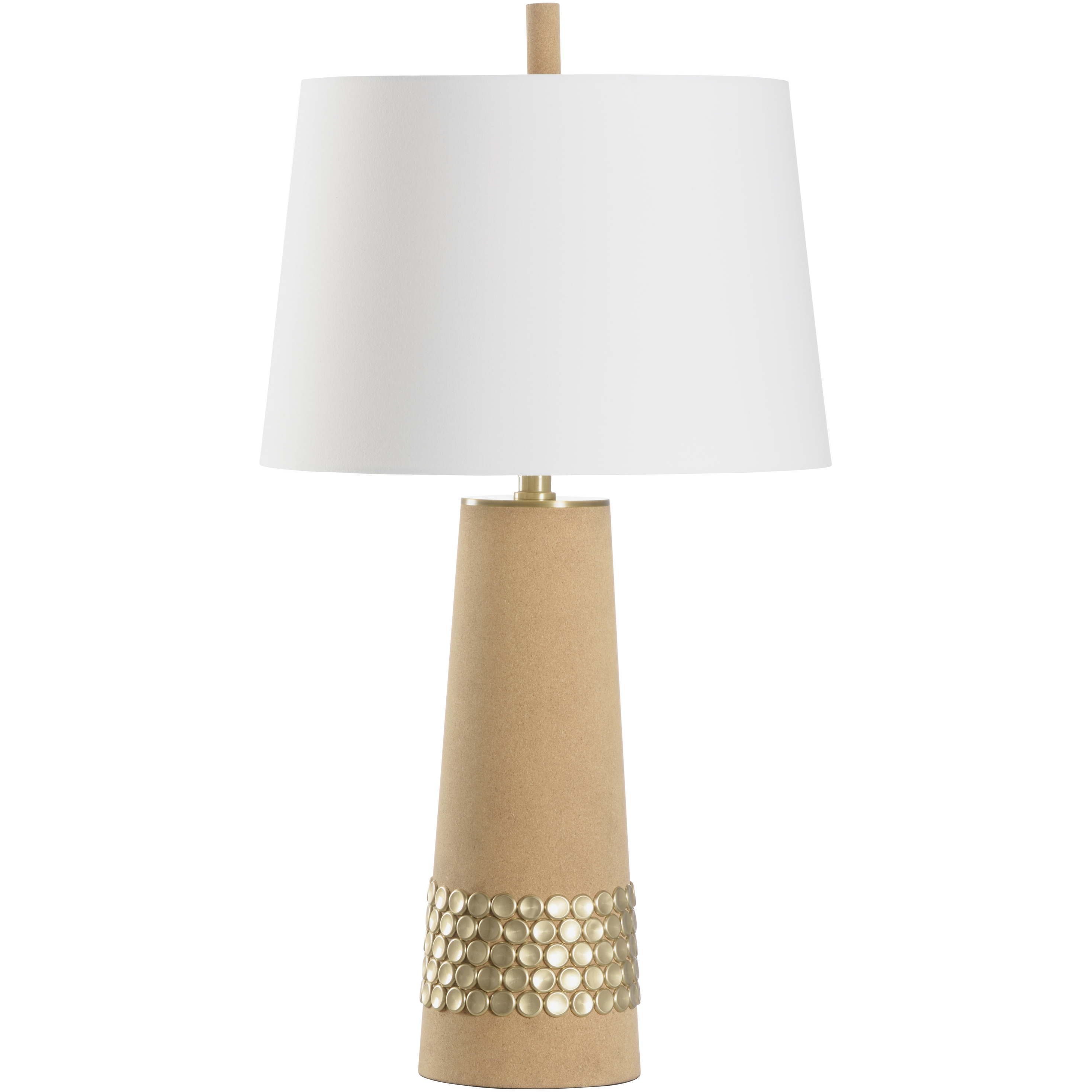 Beaujolais 22 inch 100.00 watt Brown and Gold Table Lamp Portable Light