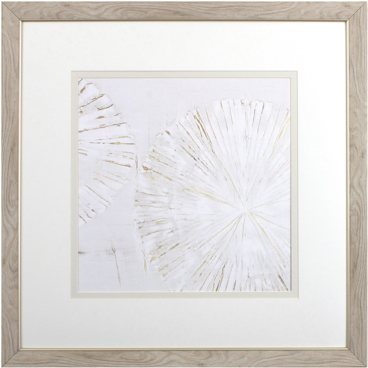 Choir Neutral and Gray and Metallic Framed Art, Propac