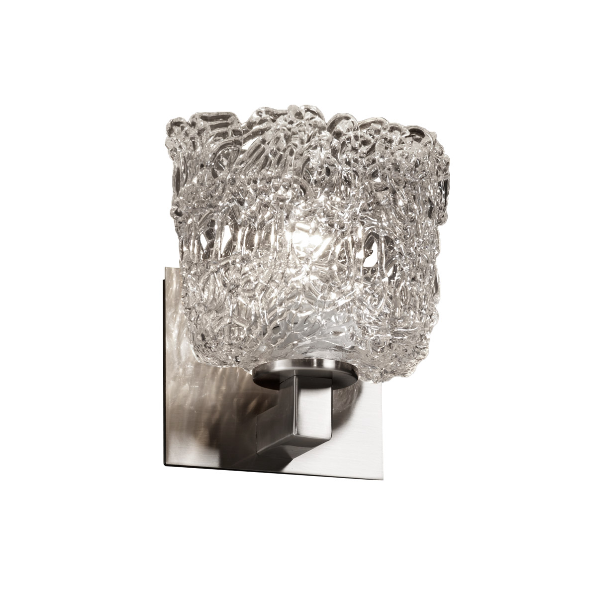 Veneto Luce Wall Sconce Wall Light in Brushed Nickel, Lace (Veneto Luce), Oval, Incandescent