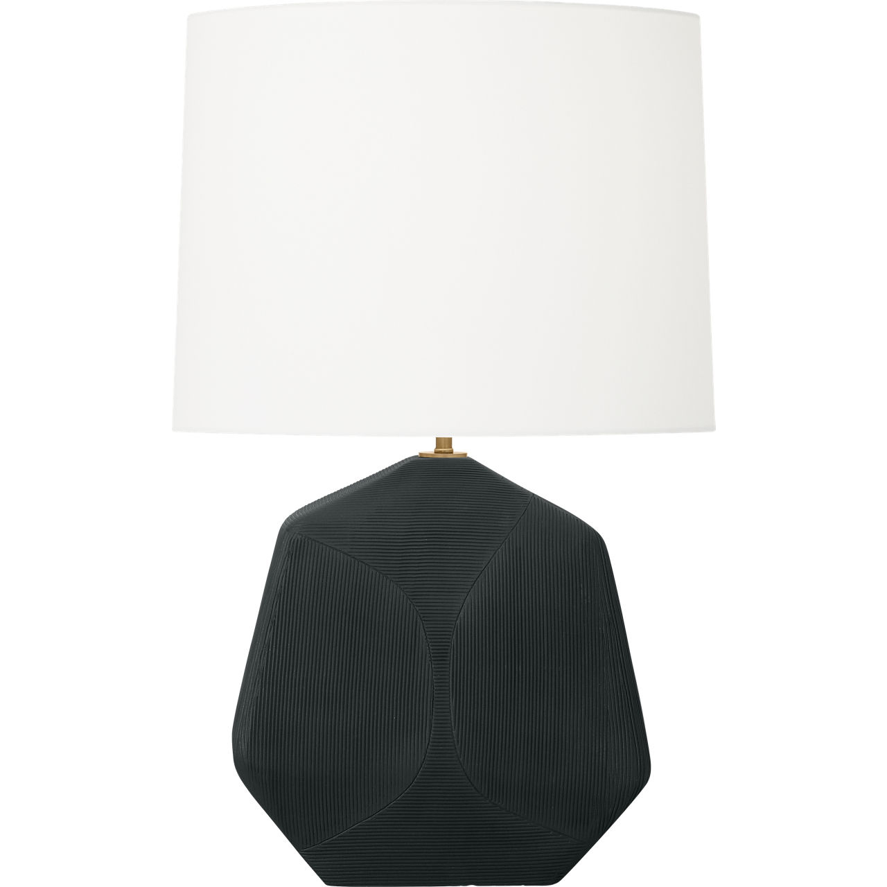 Hable Tallulah 25 inch 9 watt Rough Black Ceramic Table Lamp Portable Light