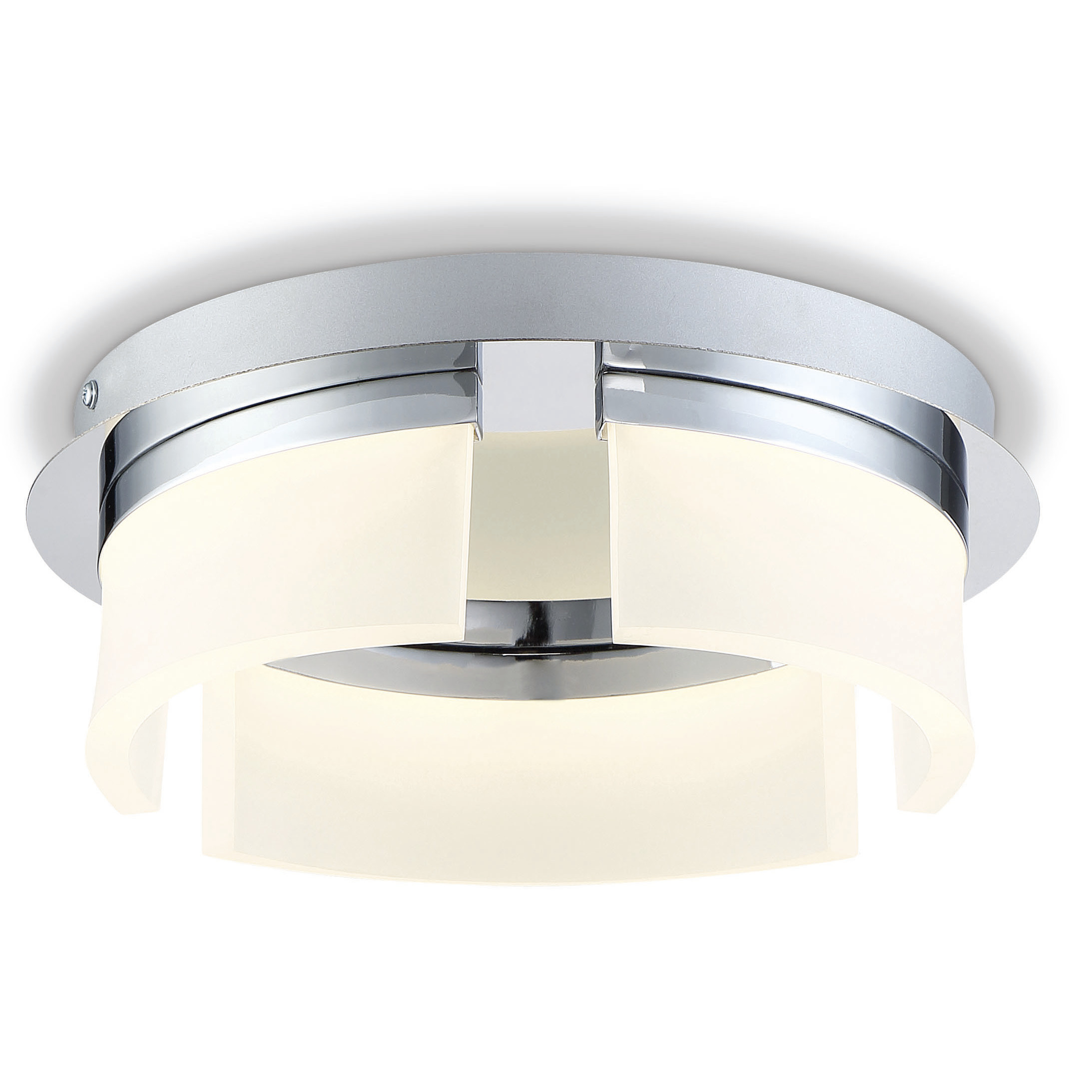 Bria LED 11 inch Chrome Flush Mount Ceiling Light, Small