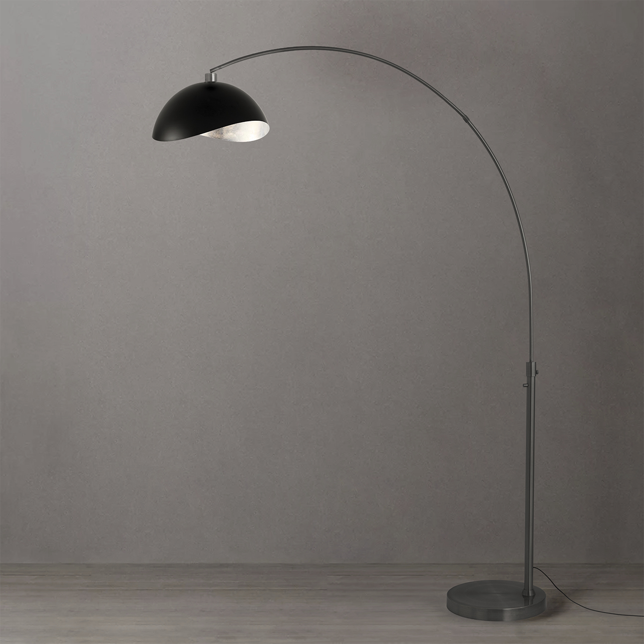 Luna Bella 92 inch 14 watt Black Nickel Arc Floor Lamp Portable Light