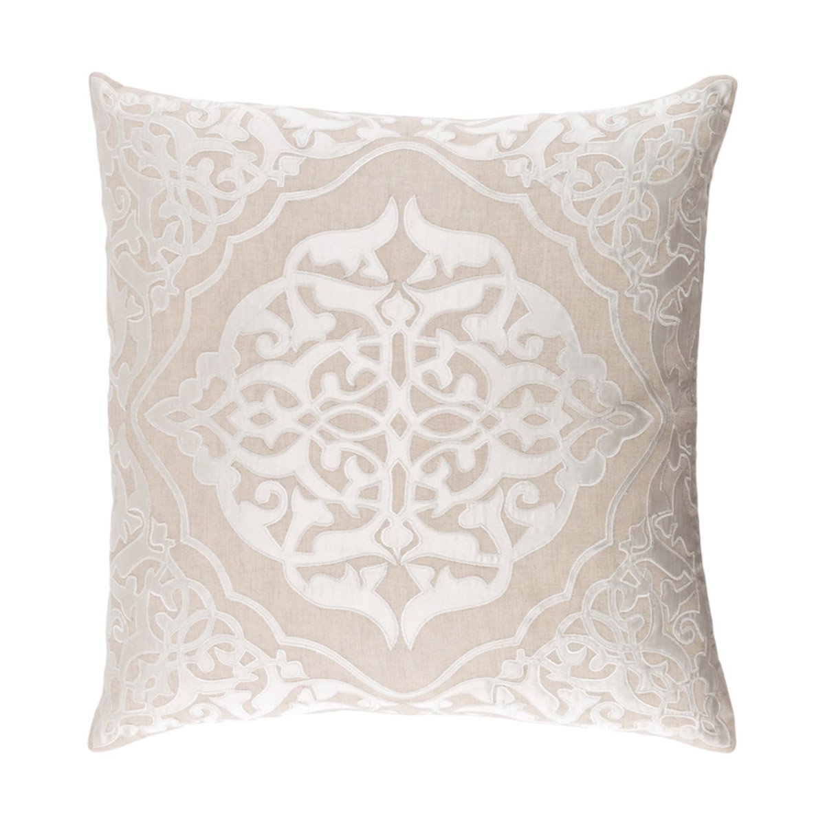 Franklin 22 X 22 inch Khaki/Ivory Pillow Kit