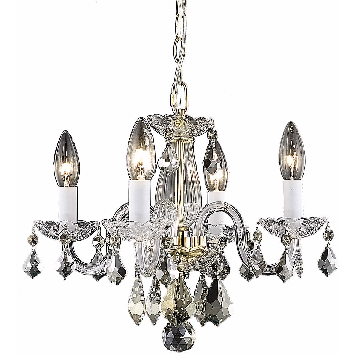 Azalea 4 Light 15 inch Gold Pendant Ceiling Light