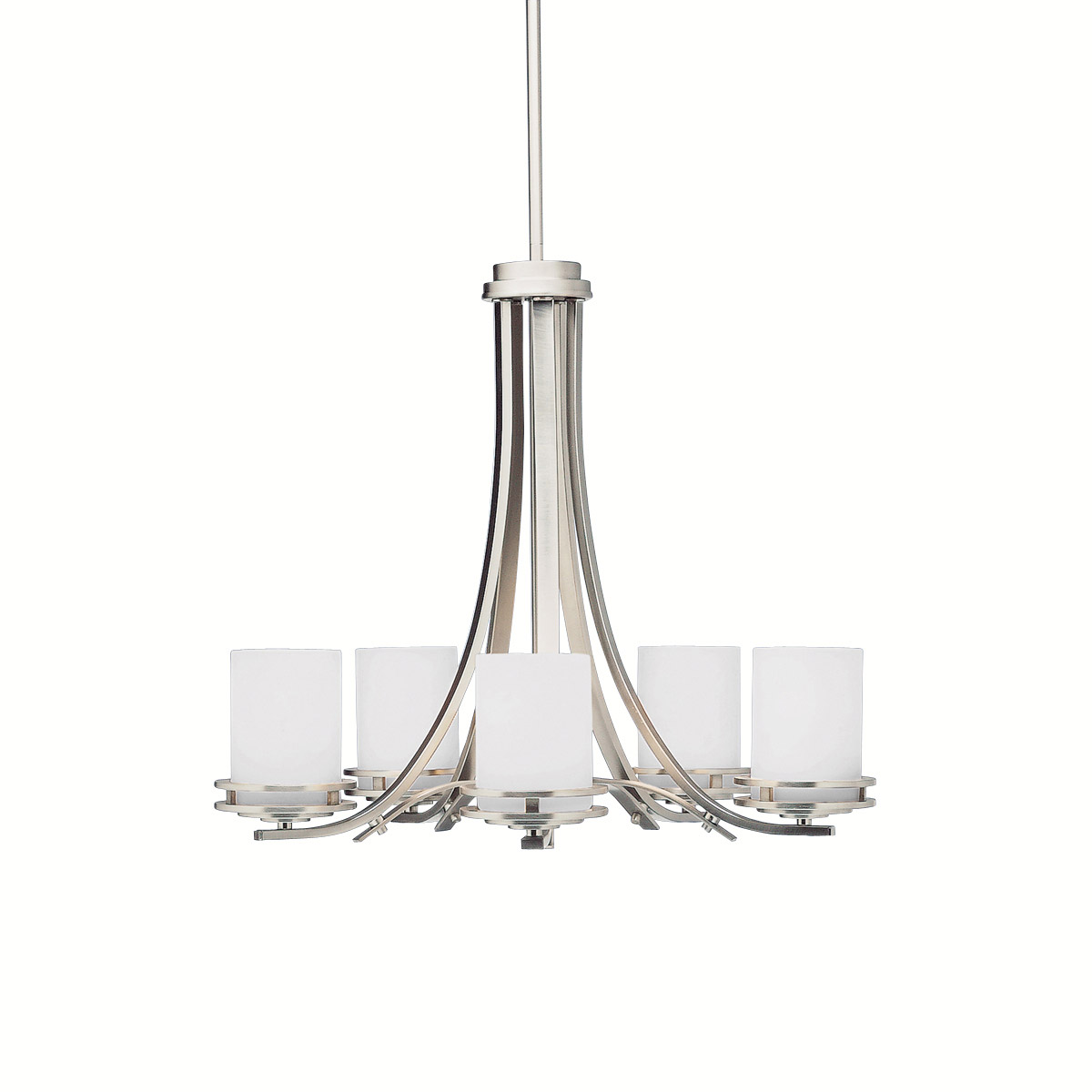 Hendrik 5 Light 24.5 inch Brushed Nickel Chandelier 1 Tier Medium Ceiling Light, 1 Tier Medium