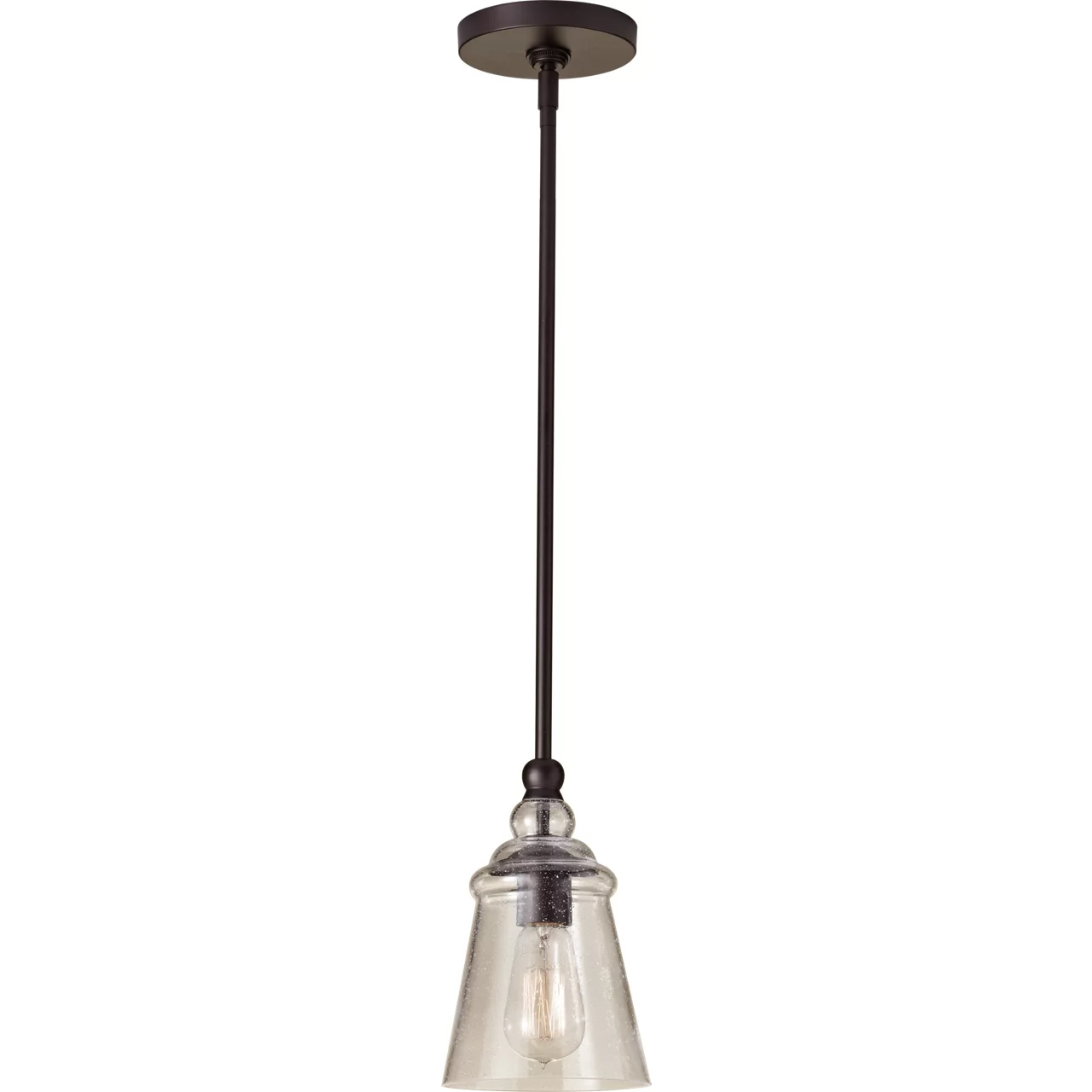 Urban Renewal 1 Light 5.75 inch Oil Rubbed Bronze Bell Pendant Ceiling Light
