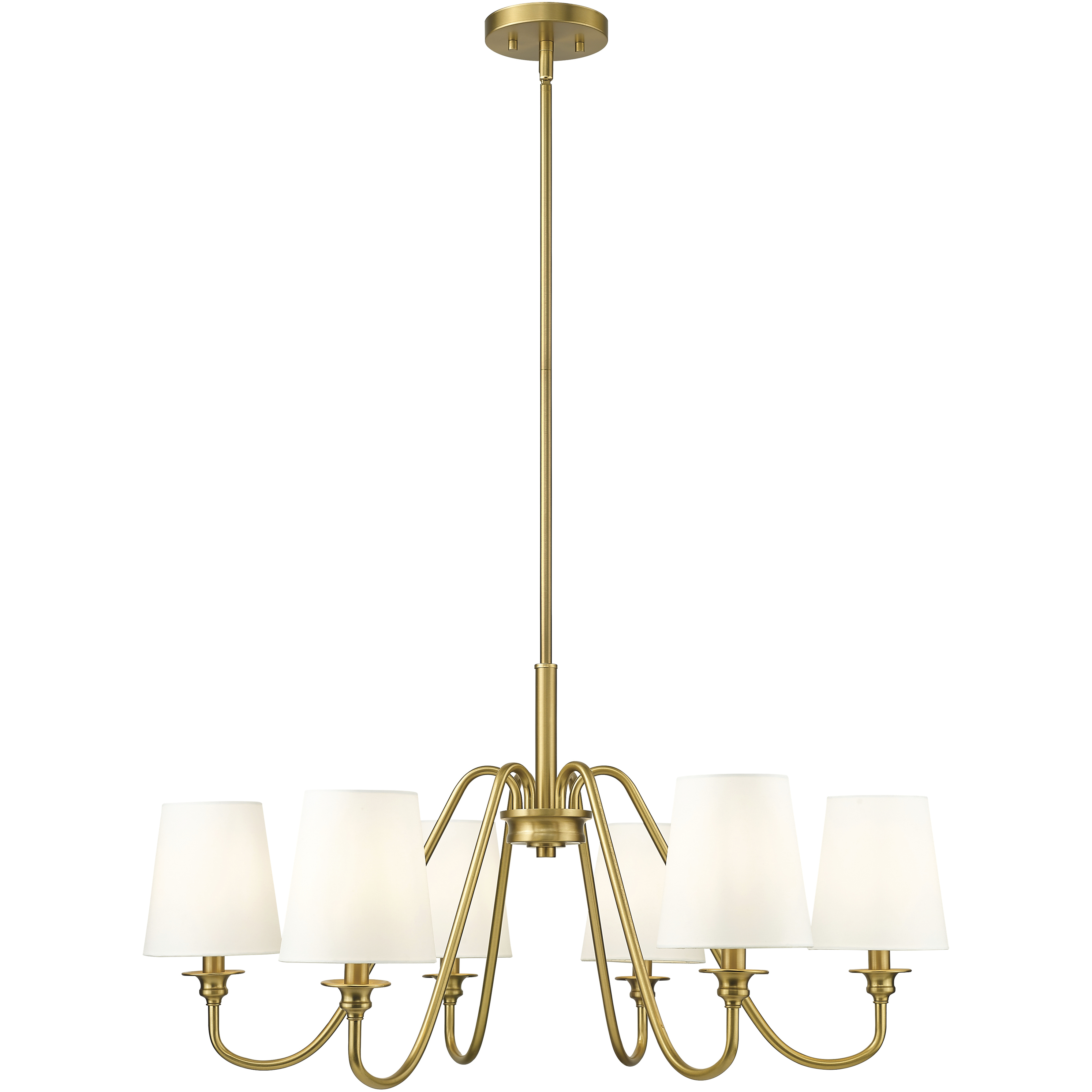 Gianna 6 Light 32 inch Modern Gold Chandelier Ceiling Light
