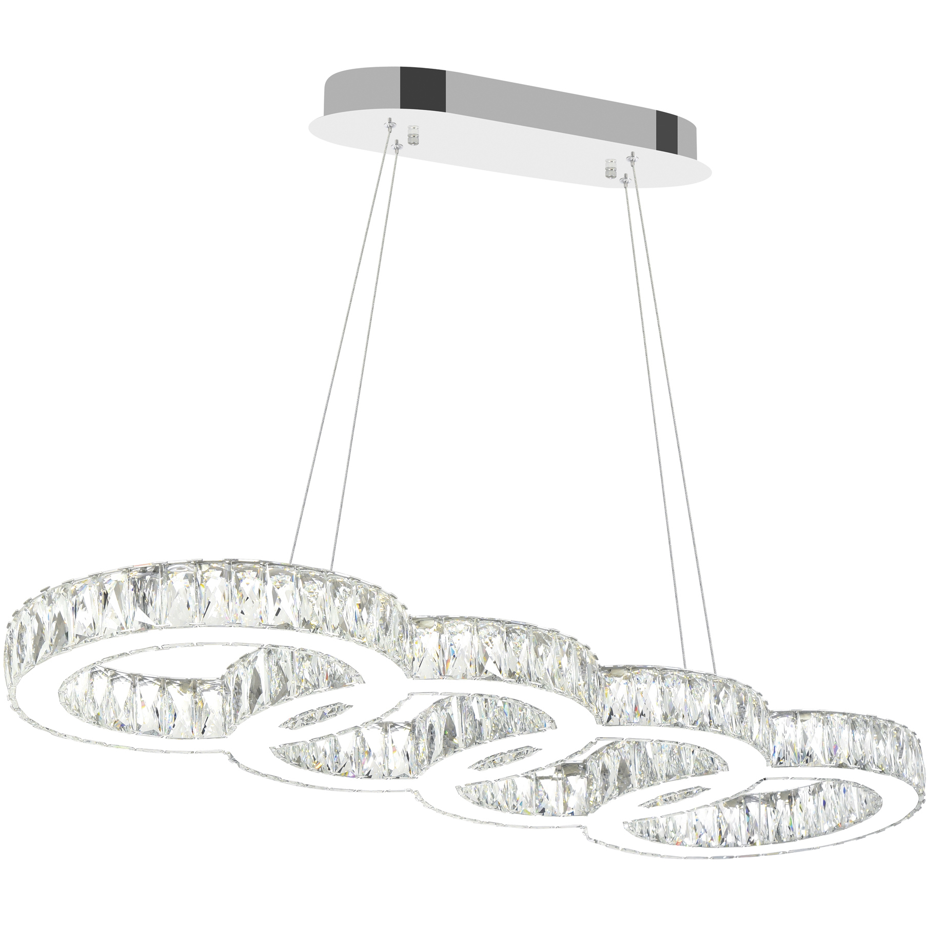 Milan LED 33 inch Chrome Island/Pool Table Light Ceiling Light