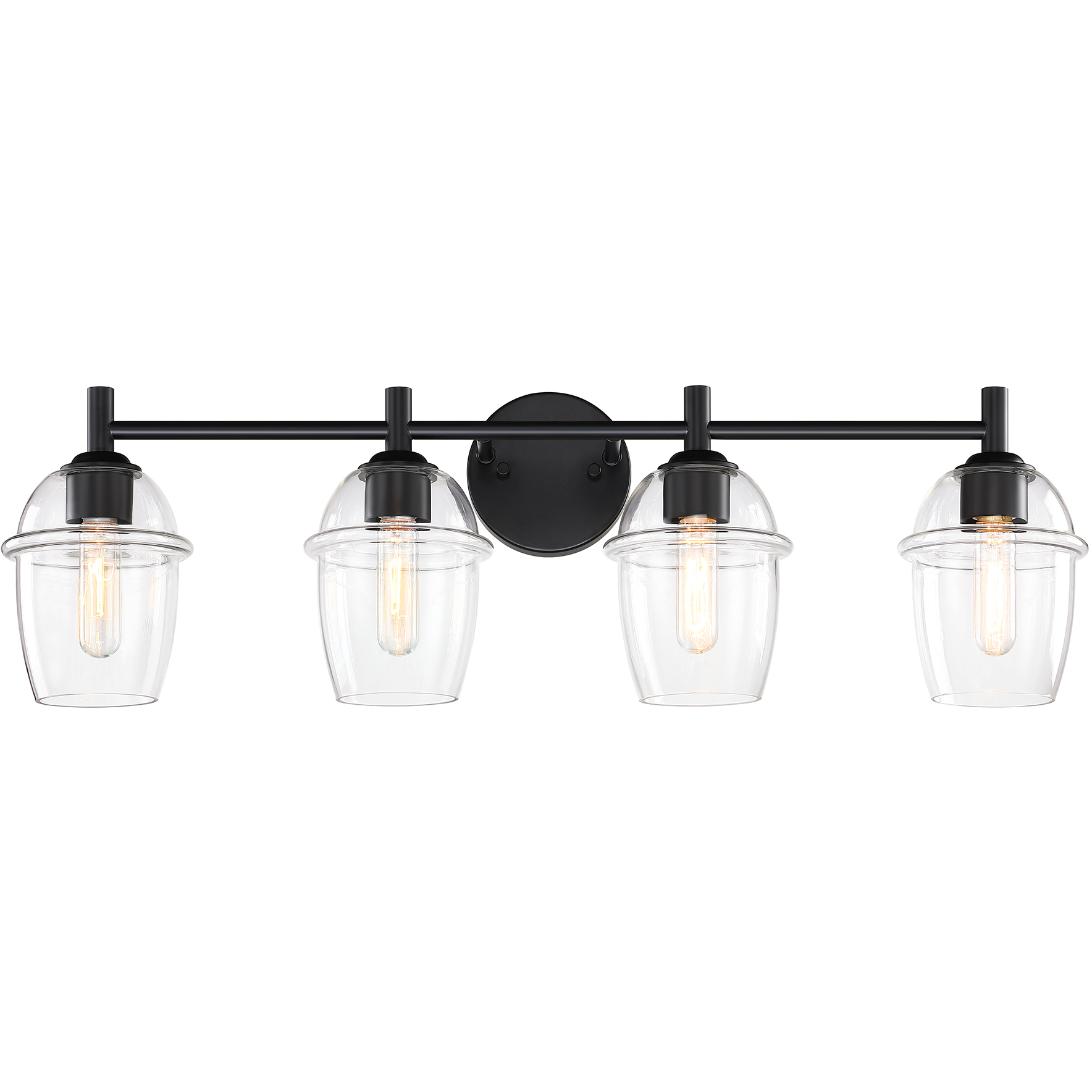 Summer Jazz 4 Light 32 inch Matte Black Vanity Light Wall Light