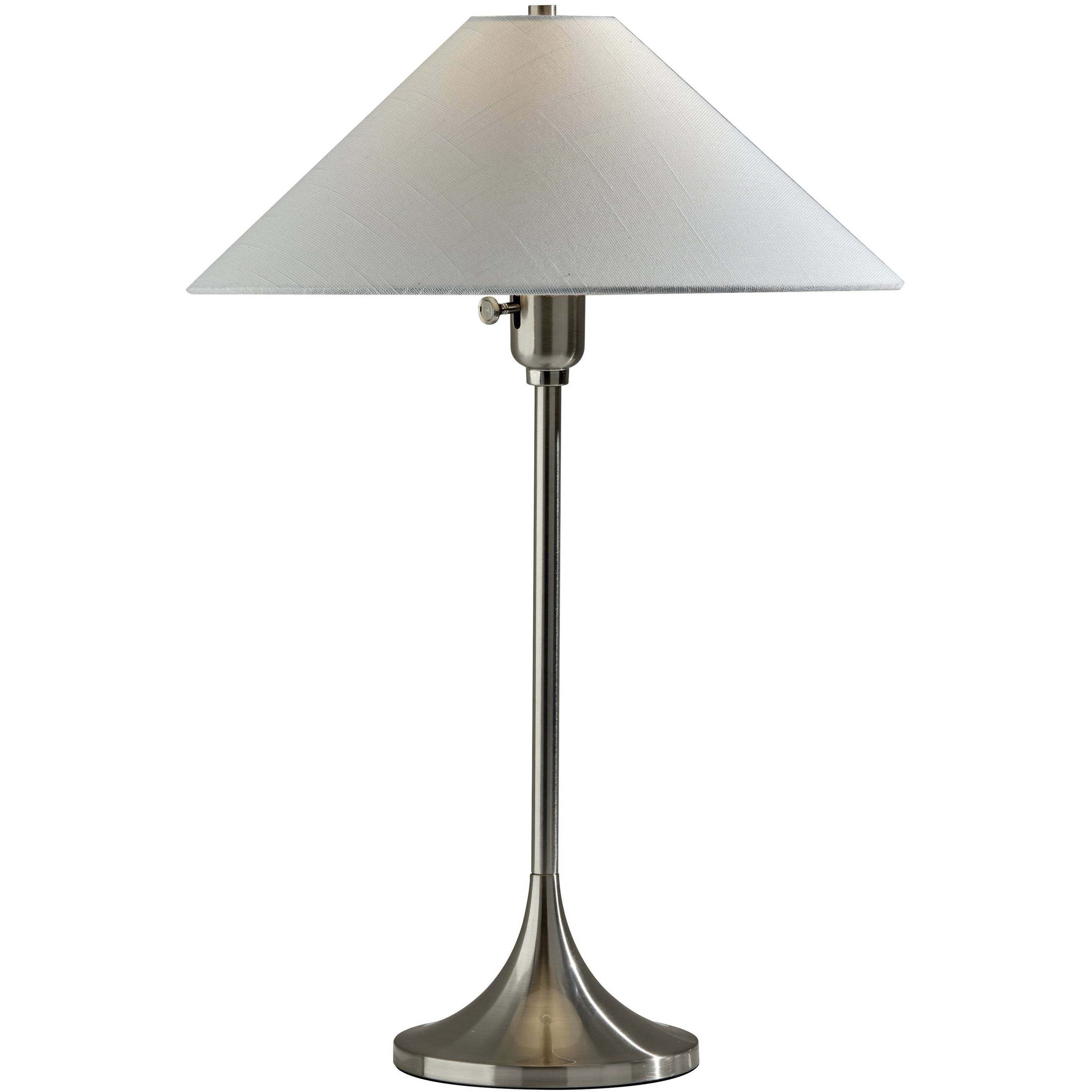 Esme 22 inch 60 watt Brushed Steel Table Lamp Portable Light