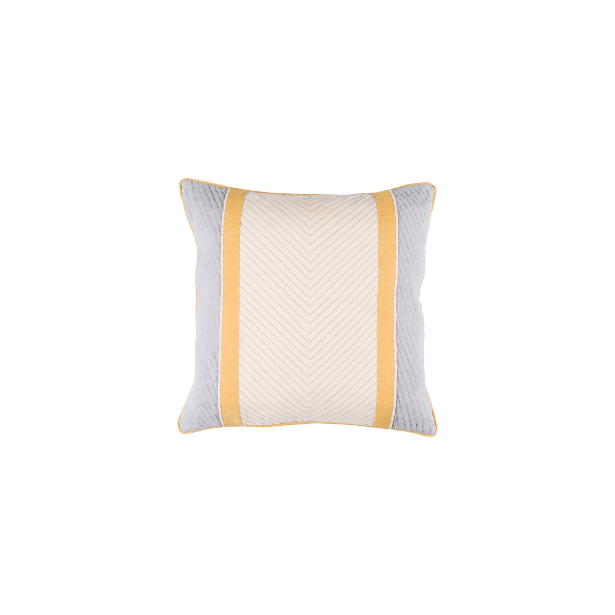 Leona 18 X 18 inch Beige and Medium Gray Throw Pillow