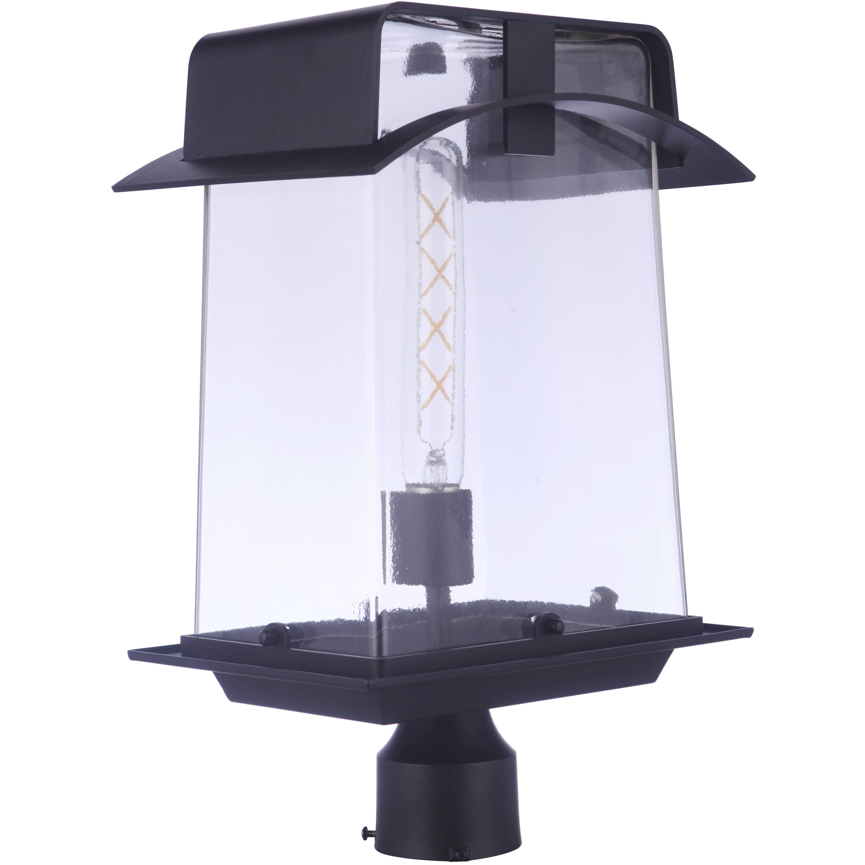 Smithy LED 18 inch Aged Bronze Brushed Outdoor Post