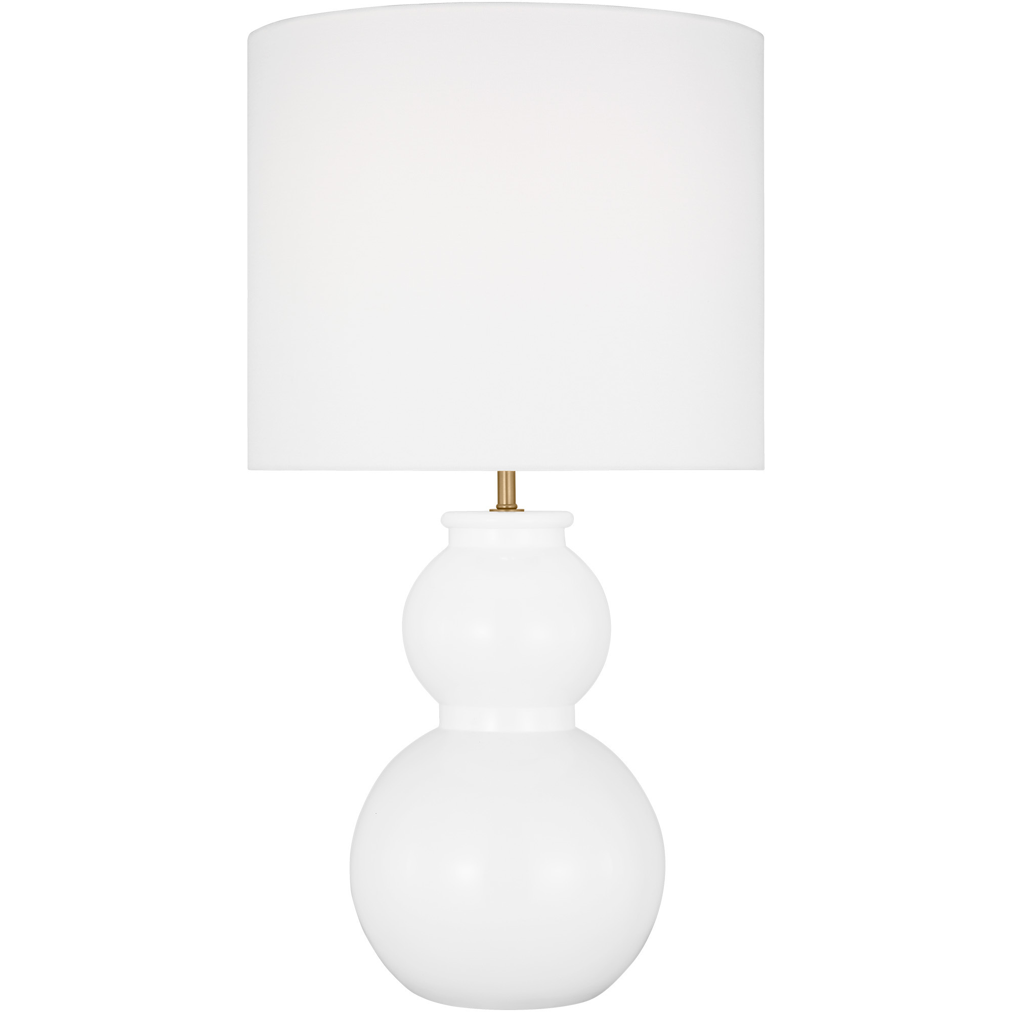 Drew & Jonathan Buckley 27.38 inch 9 watt Gloss White Table Lamp Portable Light