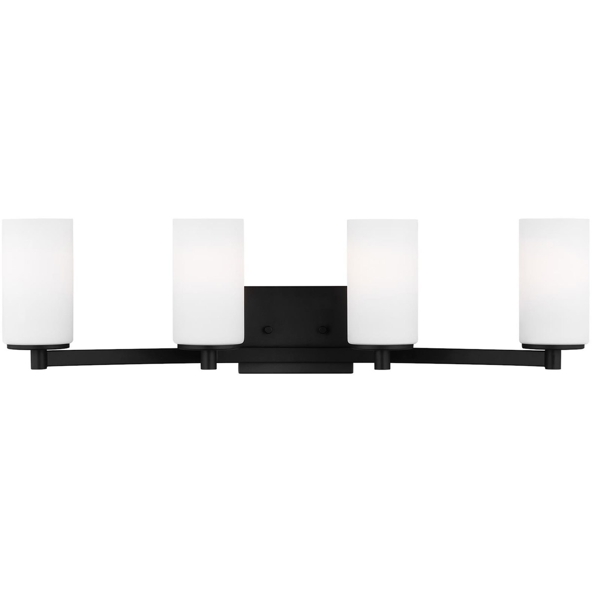 Hettinger 4 Light 29 inch Midnight Black Wall Bath Fixture Wall Light