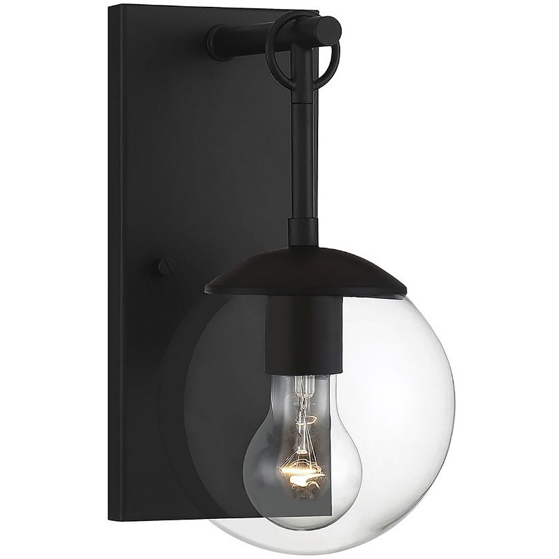 Farmhouse Outdoor Wall Lantern in Black