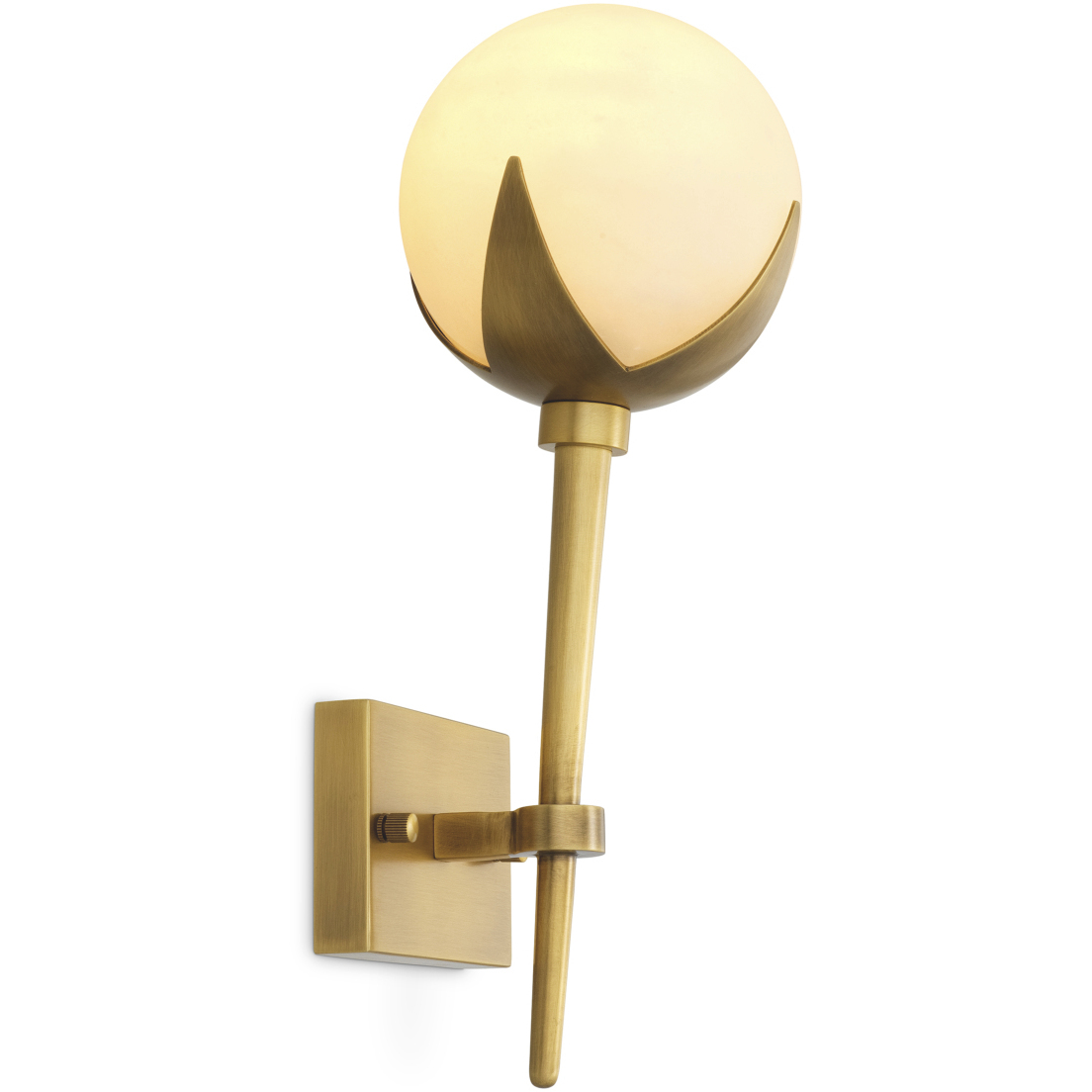 Alesa 1 Light 5.51 inch Antique Brass and Alabaster Wall Lamp Wall Light