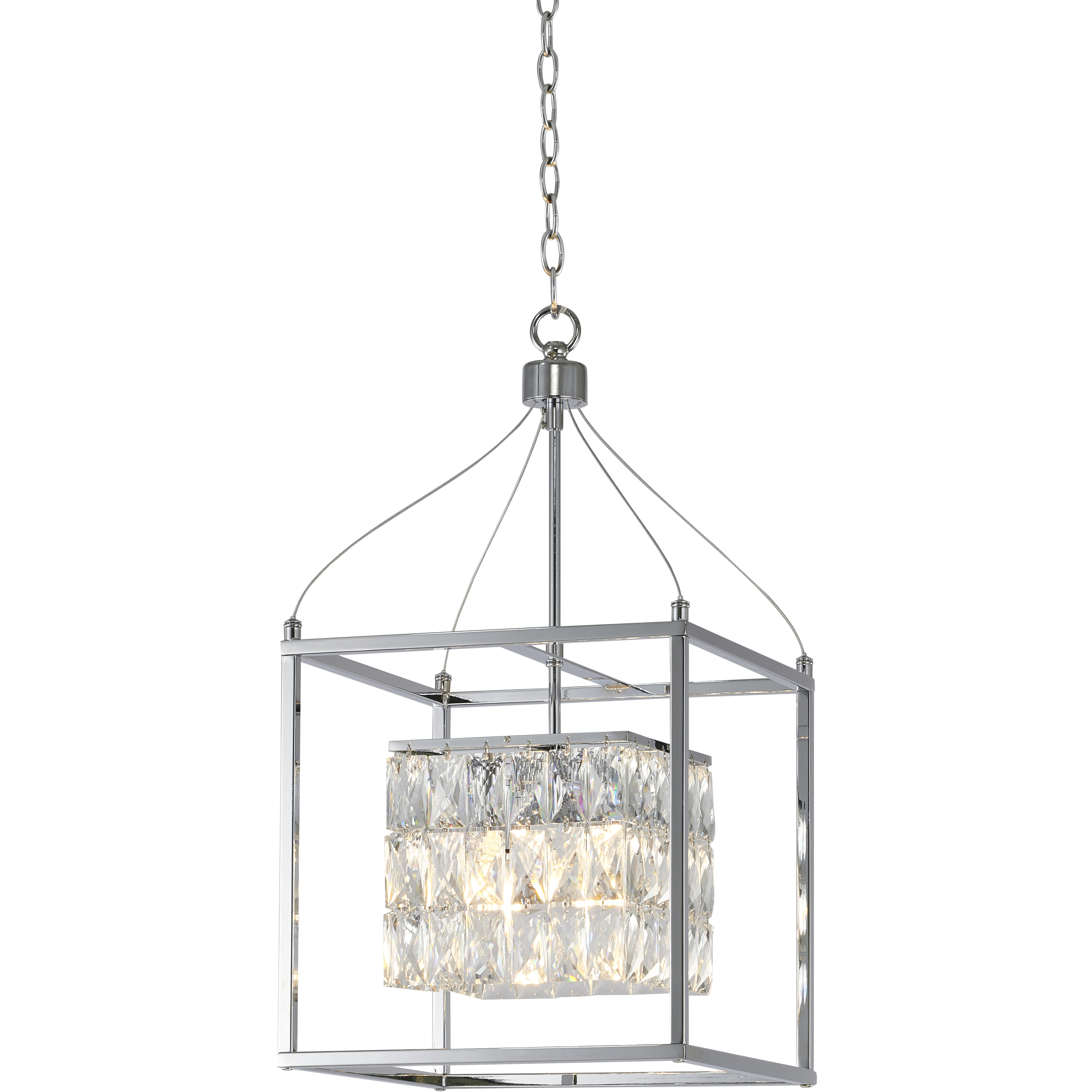 Canada 4 Light 12.6 inch Chrome Chandelier Ceiling Light