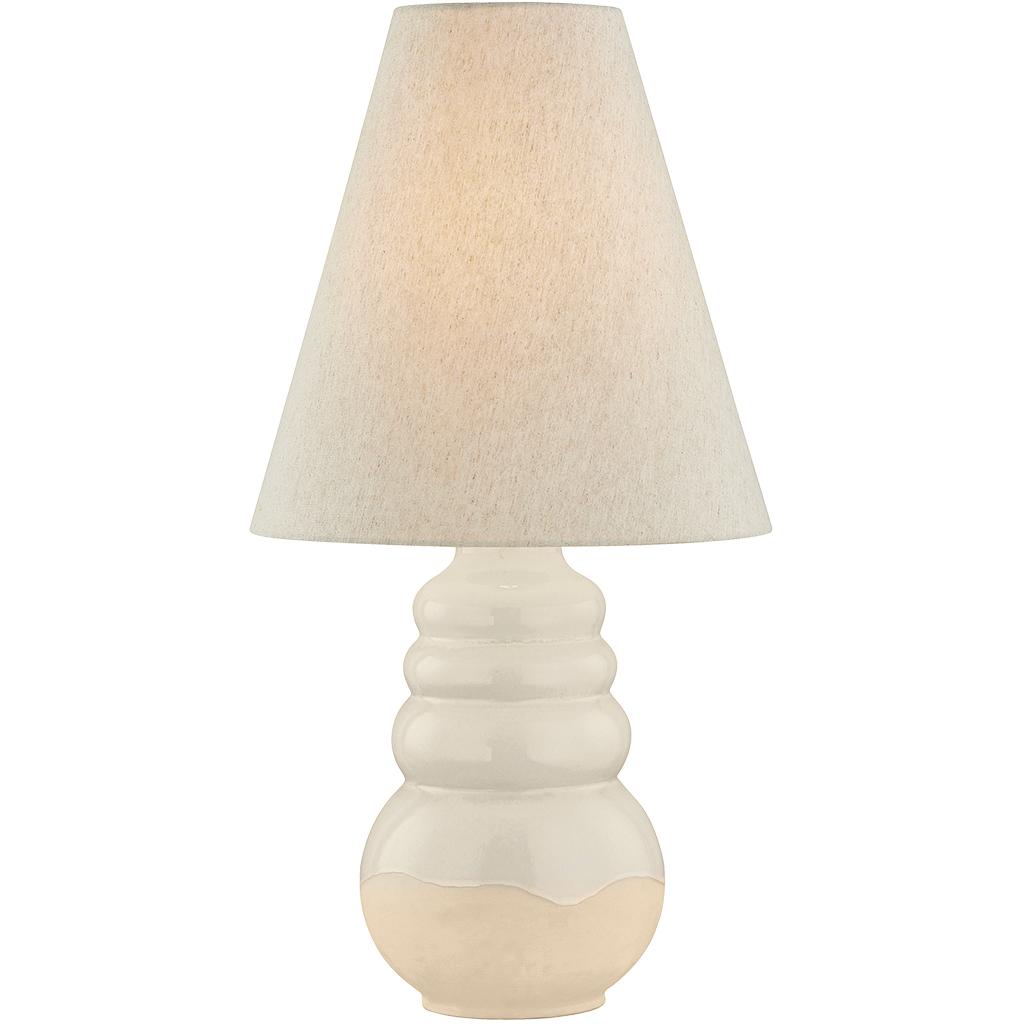 Tybee 30 inch 15 watt Aged Brass/Ceramic Elemental White Table Lamp Portable Light