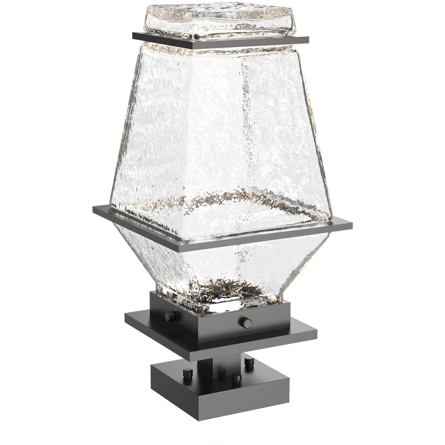 Landmark LED 7.3 inch Argento Grey Pier Mount in 3000K LED
