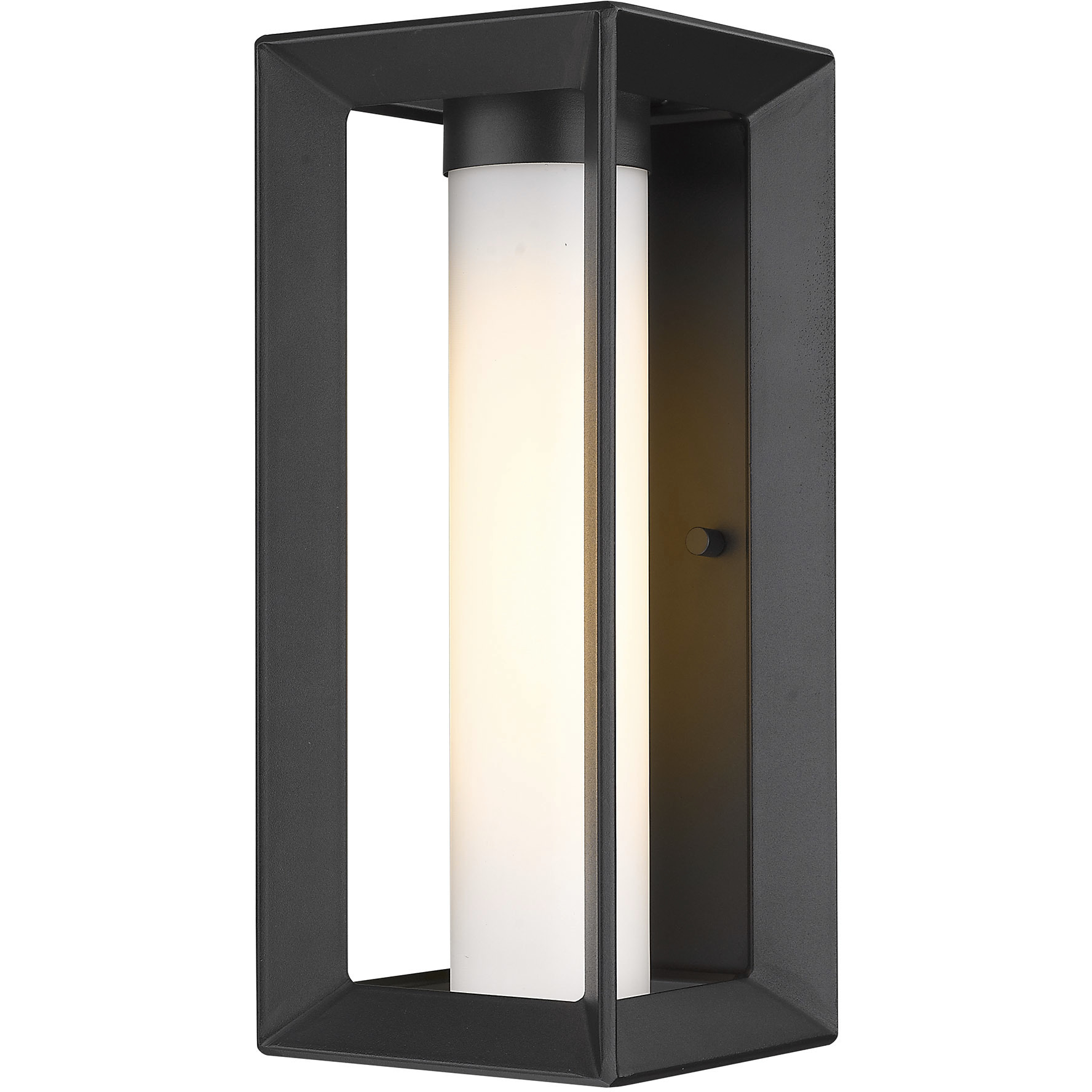 Smyth 1 Light 14 inch Natural Black Outdoor Wall in Opal Glass