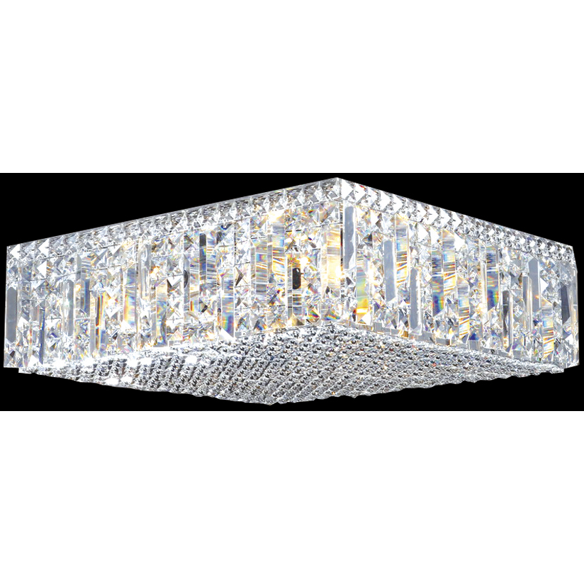 Contemporary 12 Light 20 inch Silver Flush Mount Ceiling Light