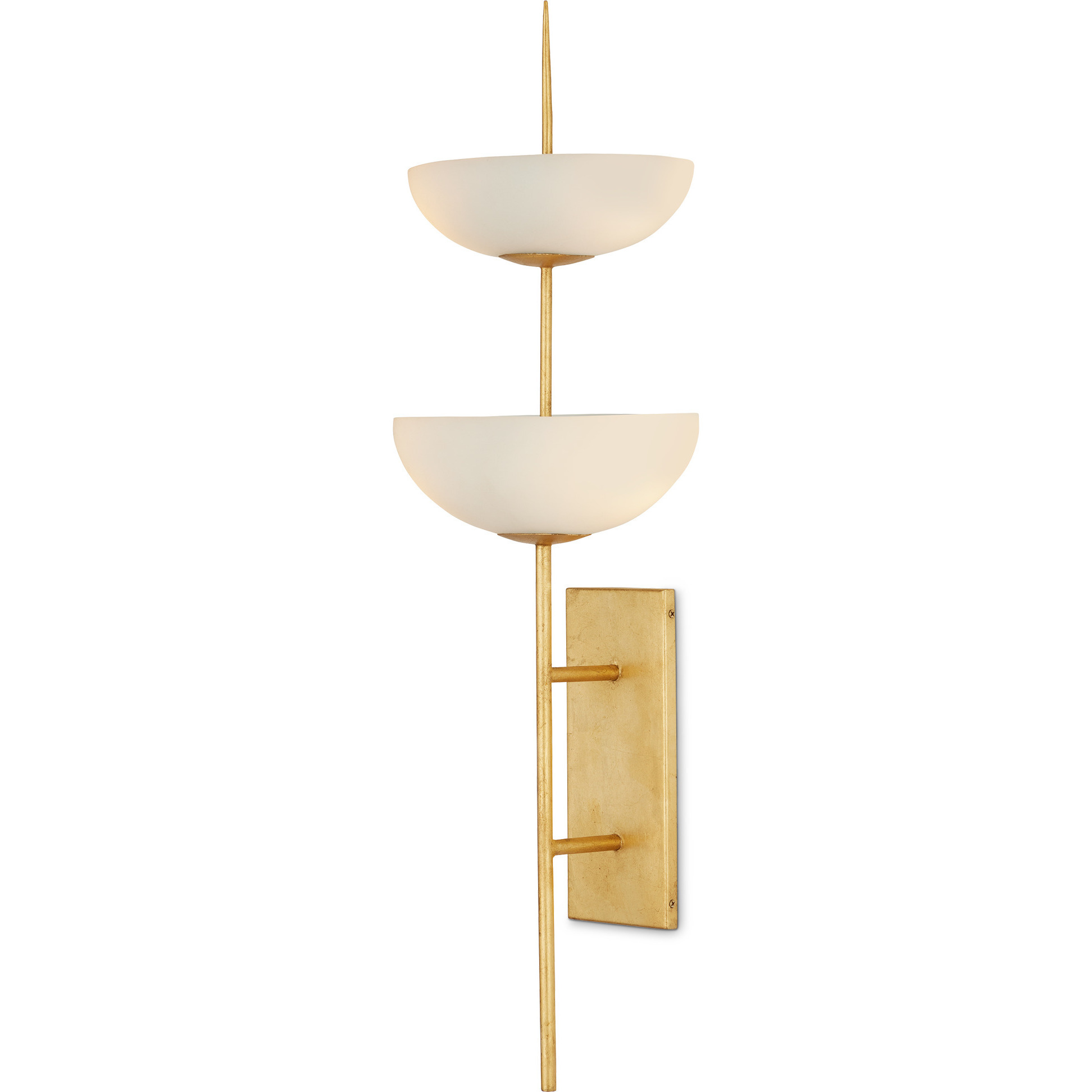 Follett 4 Light 12 inch Contemporary Gold Leaf Wall Sconce Wall Light