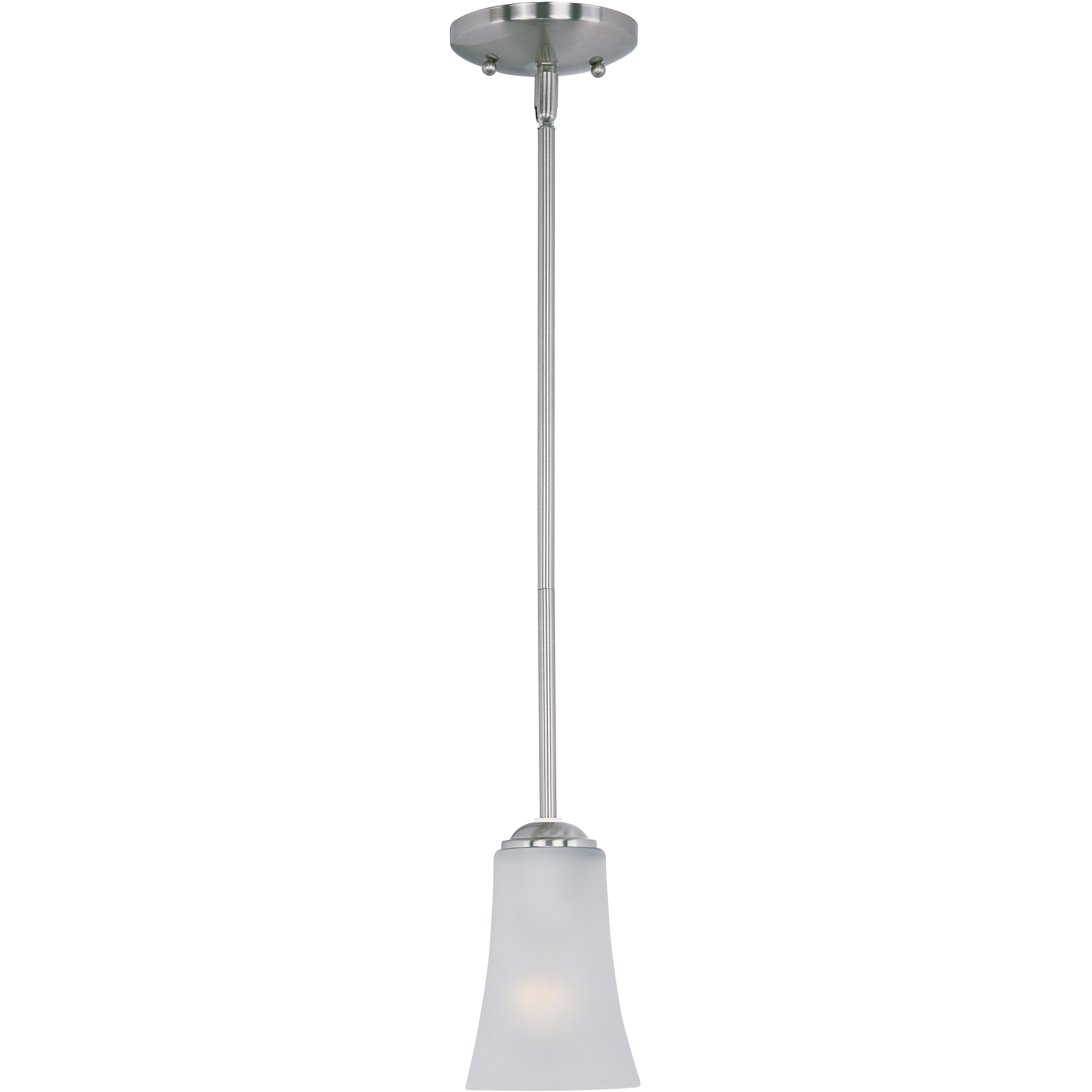 Logan 1 Light 4.5 inch Satin Nickel Mini Pendant Ceiling Light