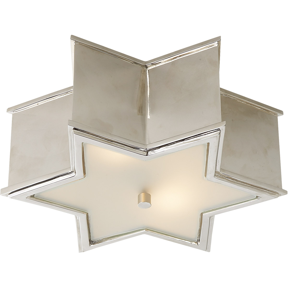 Alexa Hampton Sophia 2 Light 13.5 inch Polished Nickel Flush Mount Ceiling Light, Small