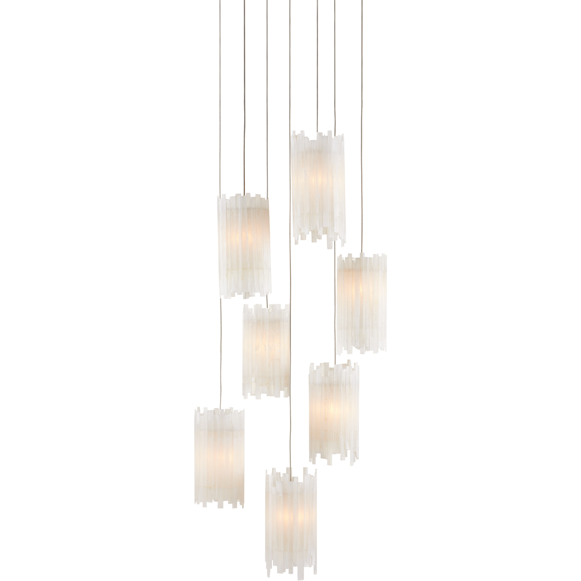 Escenia 7 Light 15 inch Silver Multi-Drop Pendant Ceiling Light