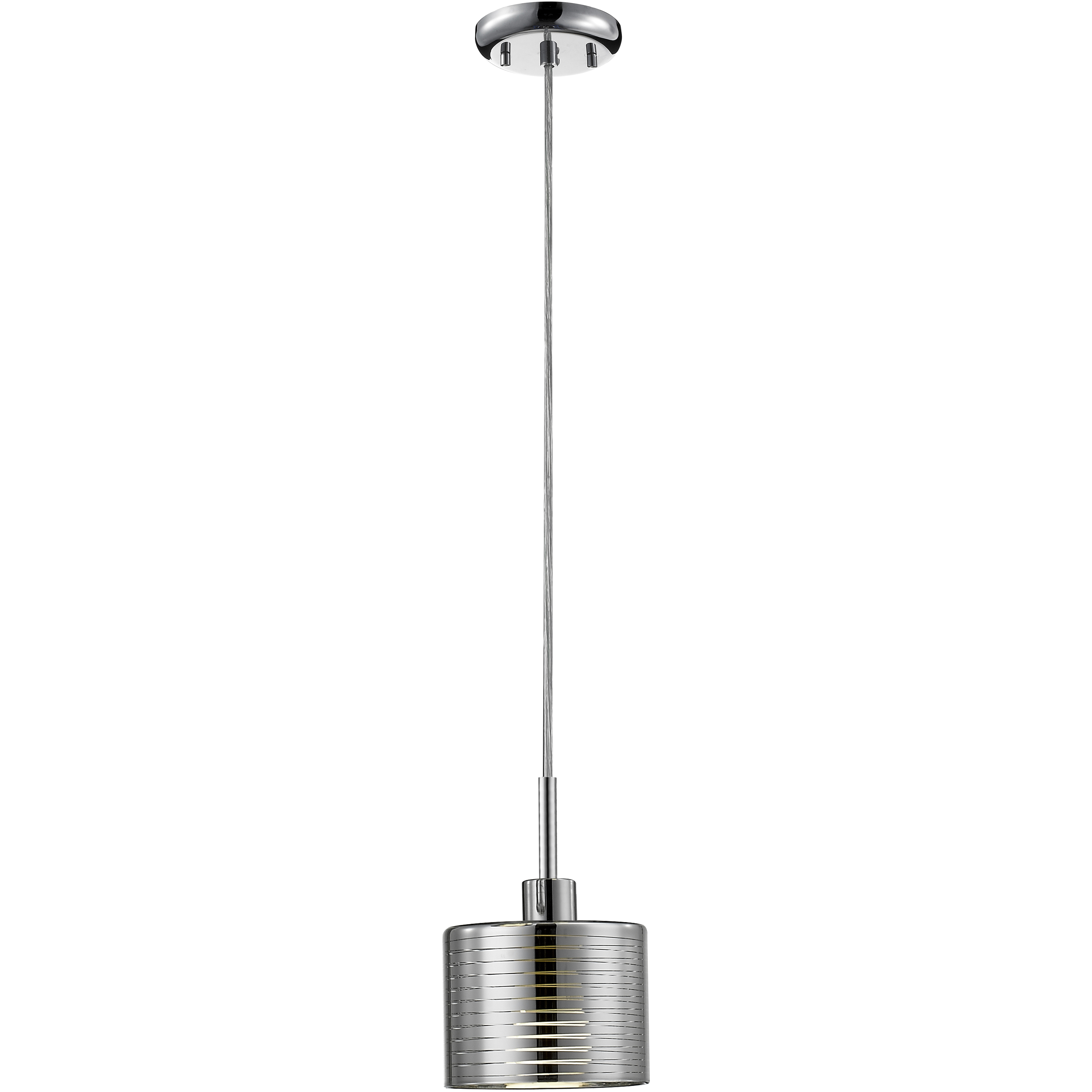 Sempter 1 Light 6.25 inch Chrome Pendant Ceiling Light