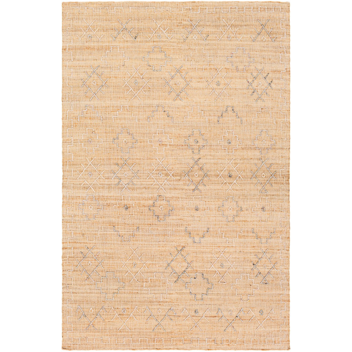 Arielle 36 X 24 inch Wheat/White/Medium Gray Rugs in 2 x 3