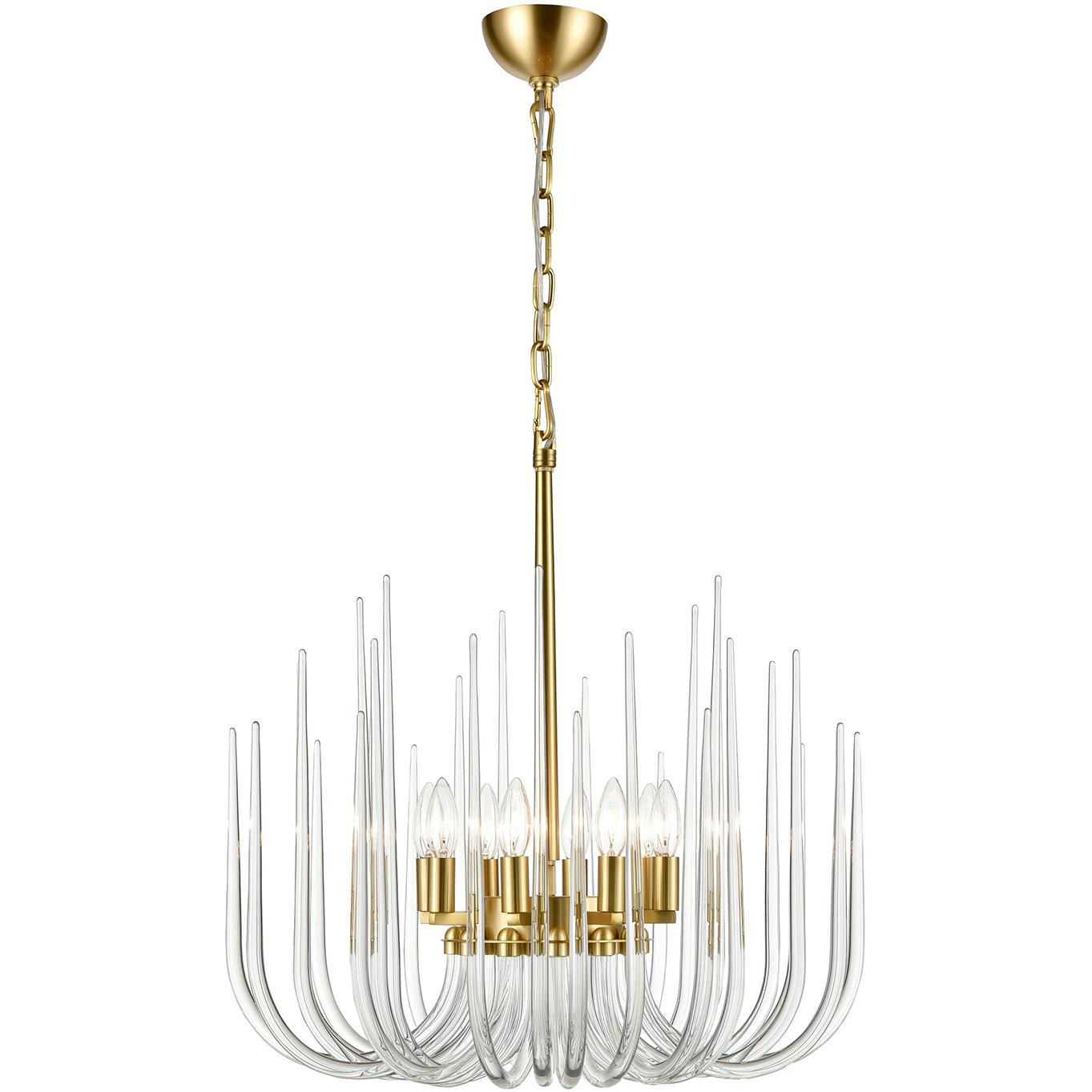 Astoria 8 Light 23.63 inch Posh Brass Pendant Ceiling Light