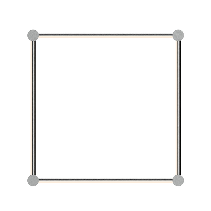 Purolinear 360 LED 26.75 inch Satin Chrome ADA Wall Bar Light Wall Light
