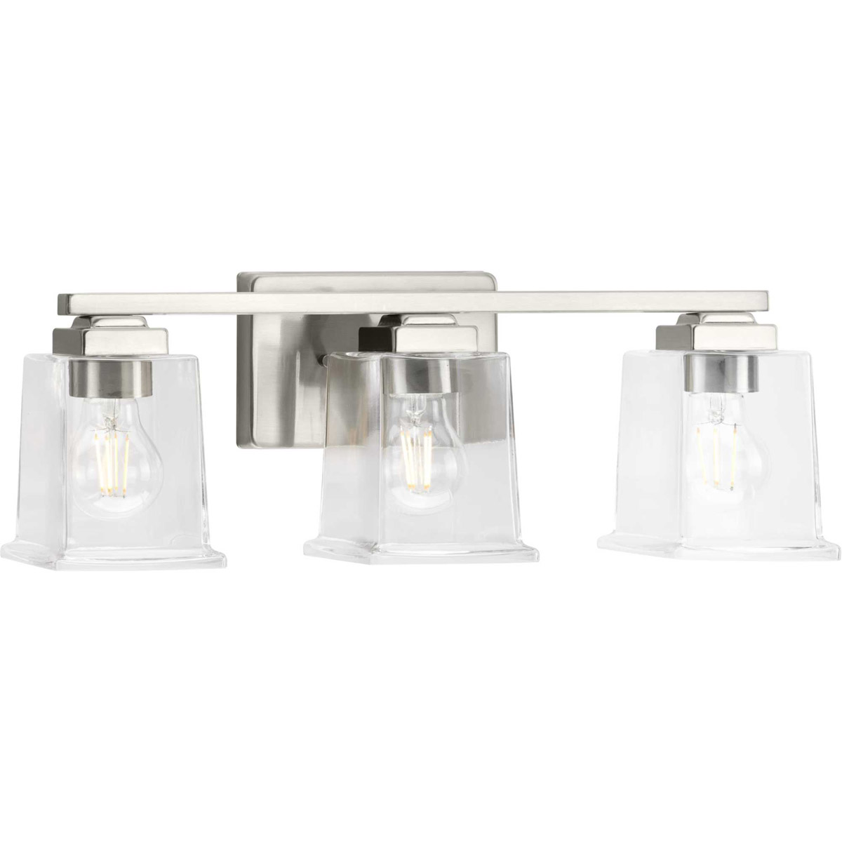 Gilmour 3 Light 20 inch Brushed Nickel Bath Vanity Wall Light