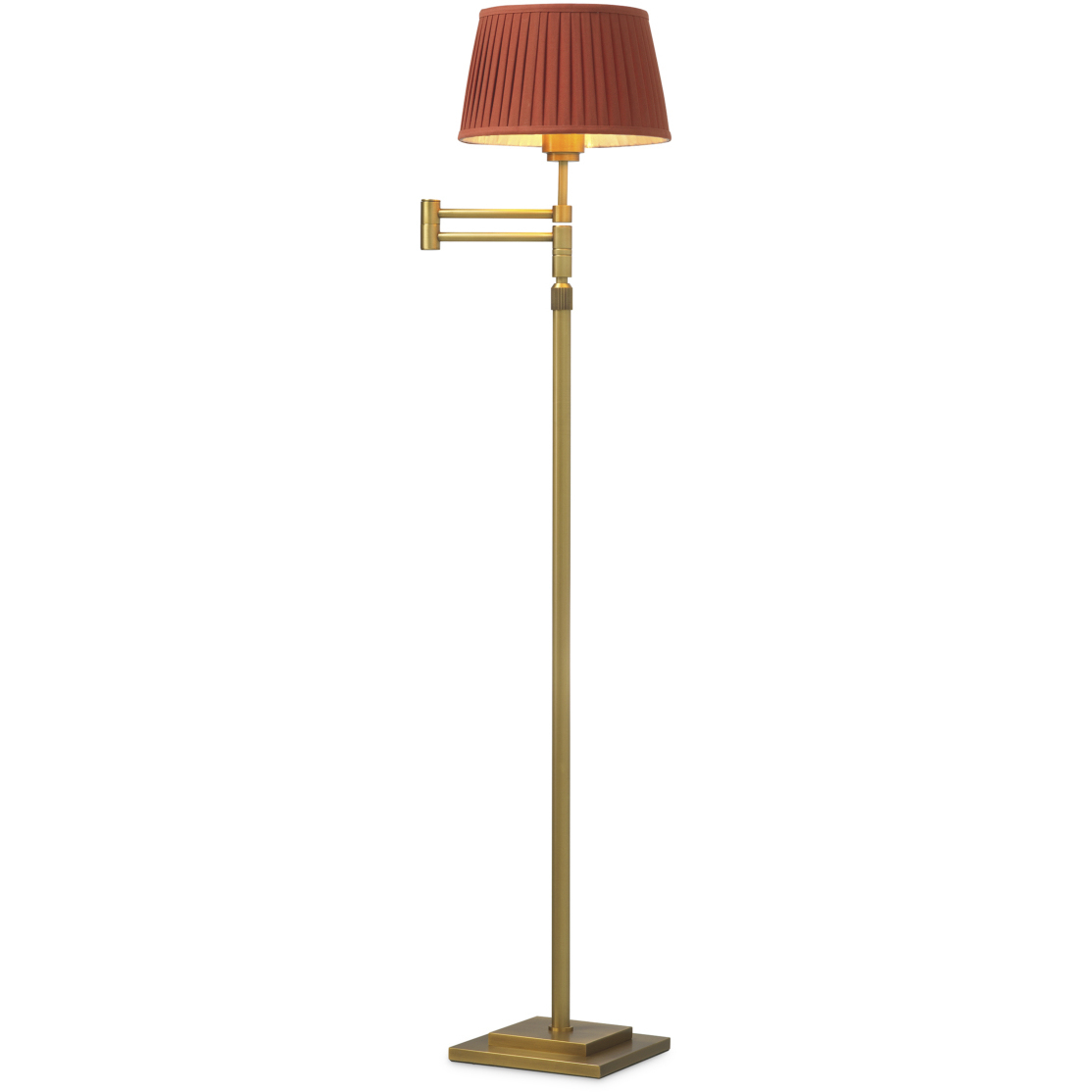 Corbin 62.4 inch 40 watt Brushed Brass Floor Lamp Portable Light