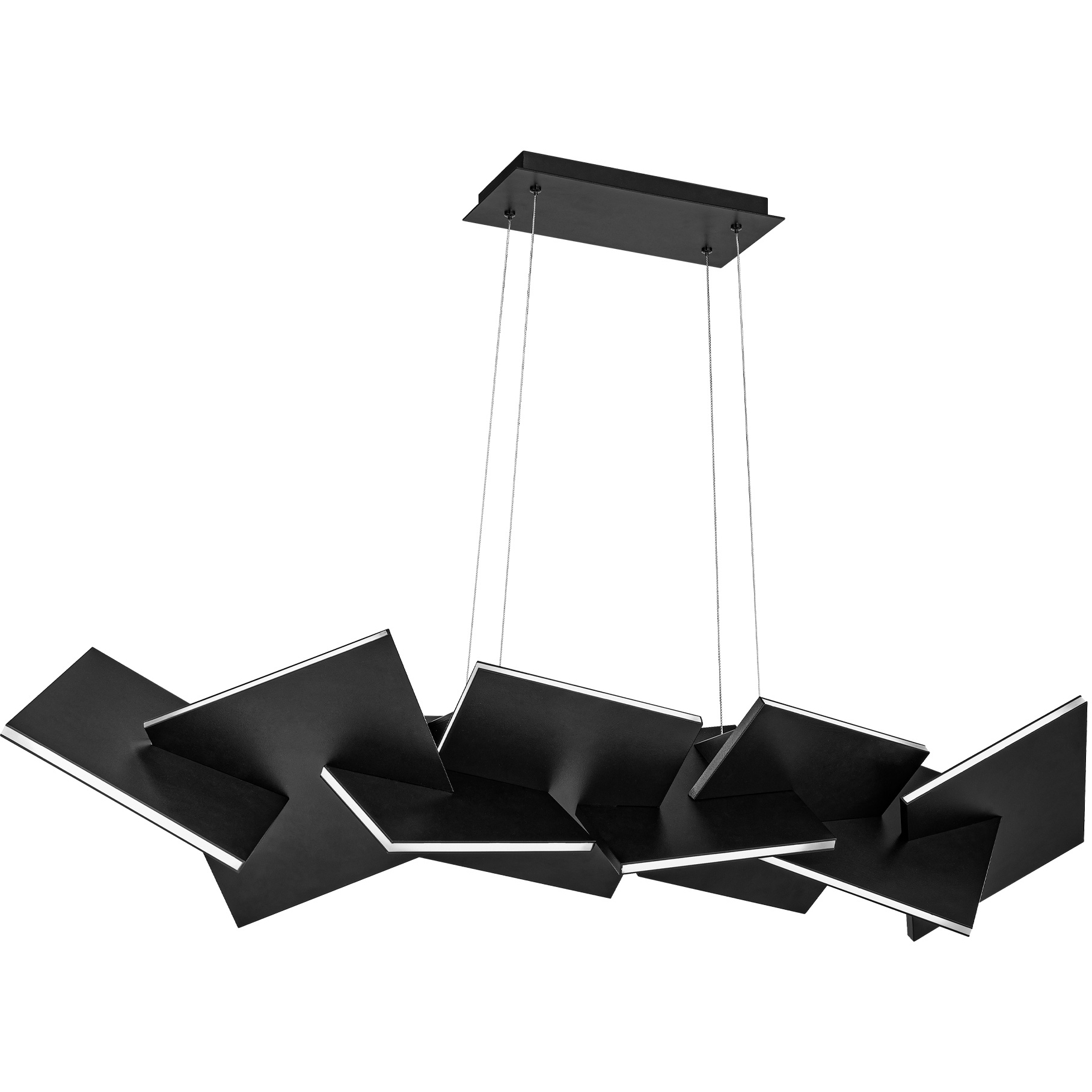 Konstruct LED 11 inch Black Chandelier Ceiling Light